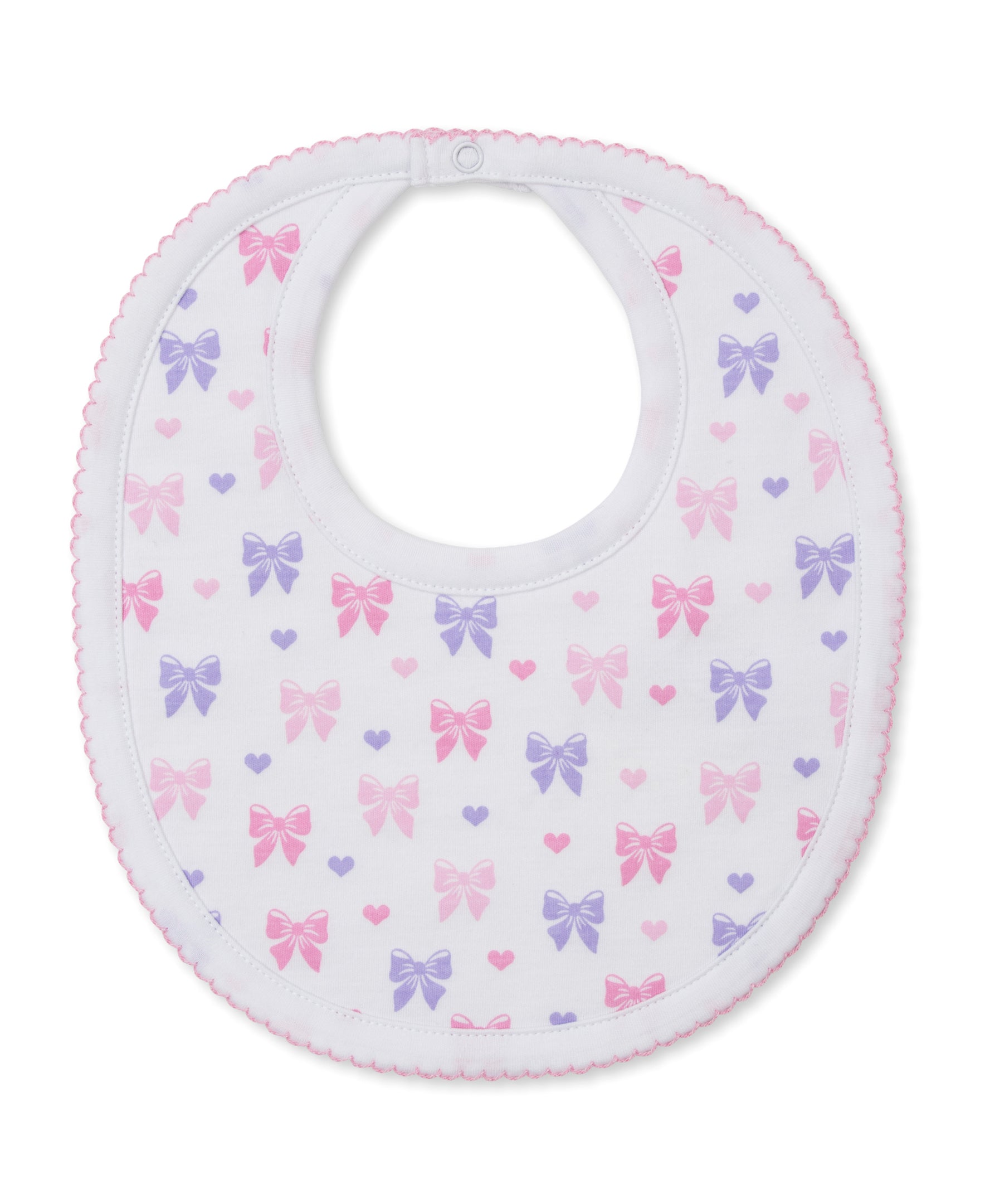 Billowy Bows White Bib - Kissy Kissy