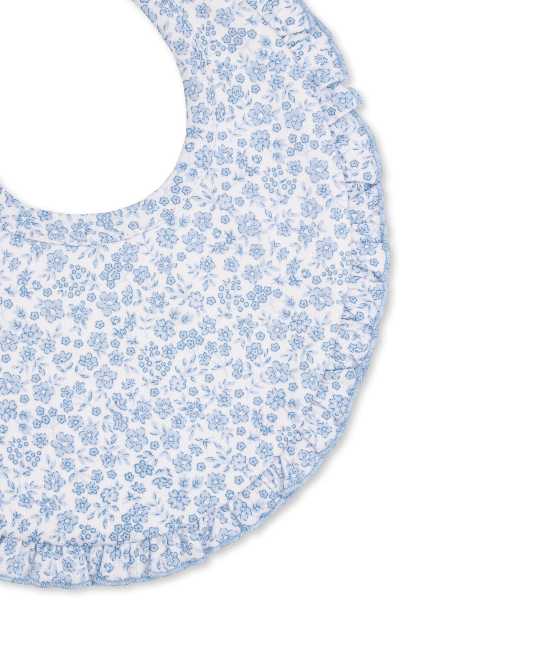 Fall Blooms Blue Bib - Kissy Kissy