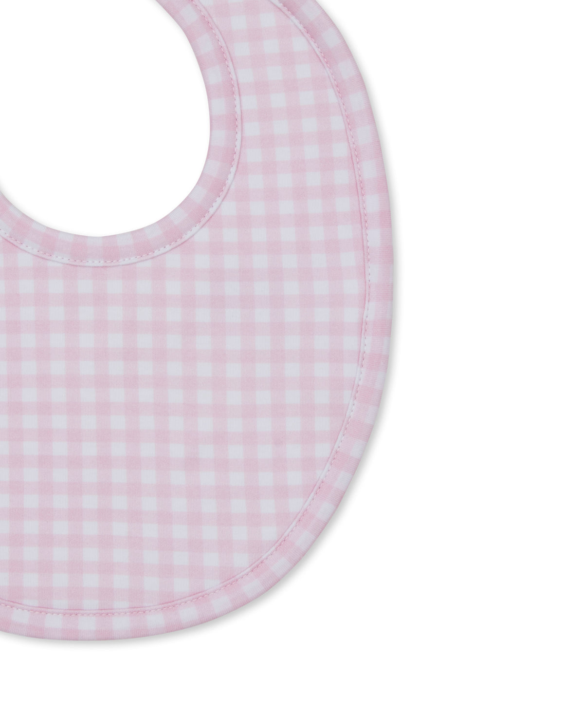 Gingham Traditions Pink Bib - Kissy Kissy