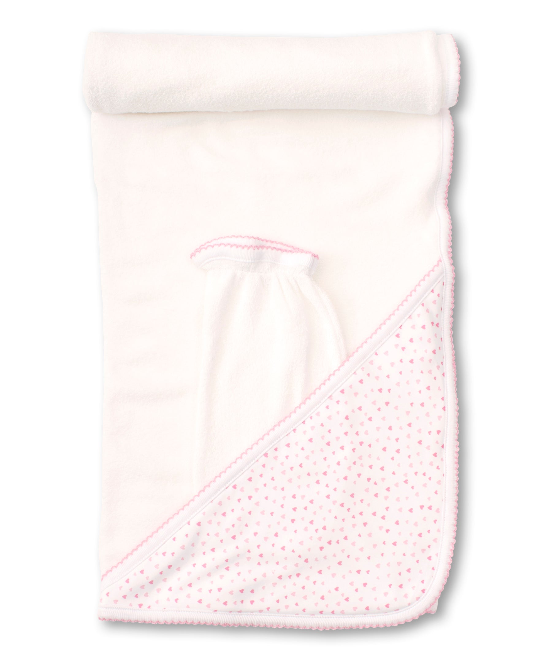 Kissy Sweethearts Hooded Towel with Mitt - Kissy Kissy