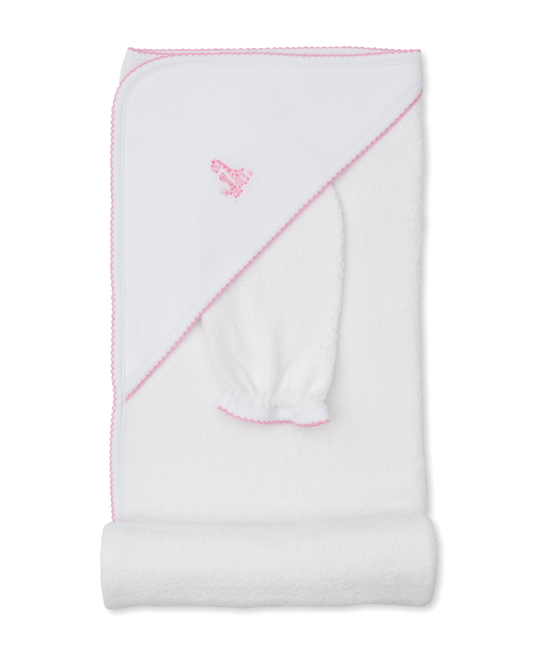 Giraffe Grace Pink Hooded Towel & Mitt Set - Kissy Kissy