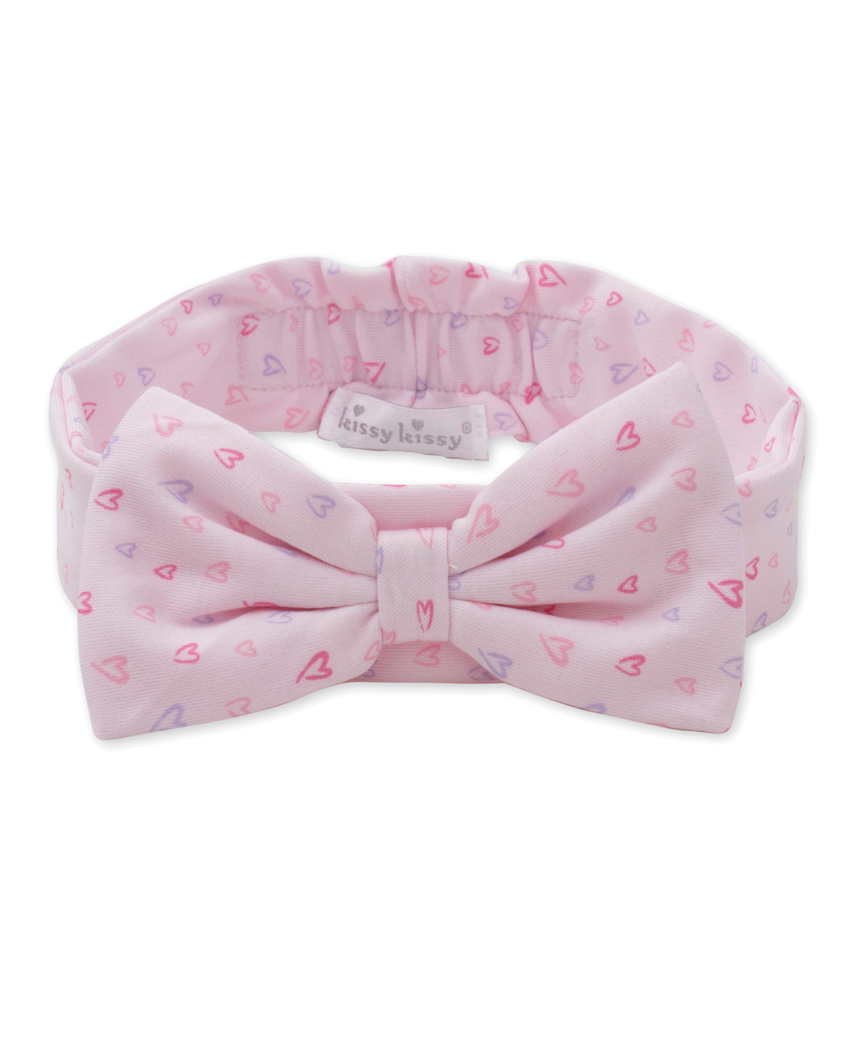 Kissy Sweethearts Pink Bow Headband - Kissy Kissy