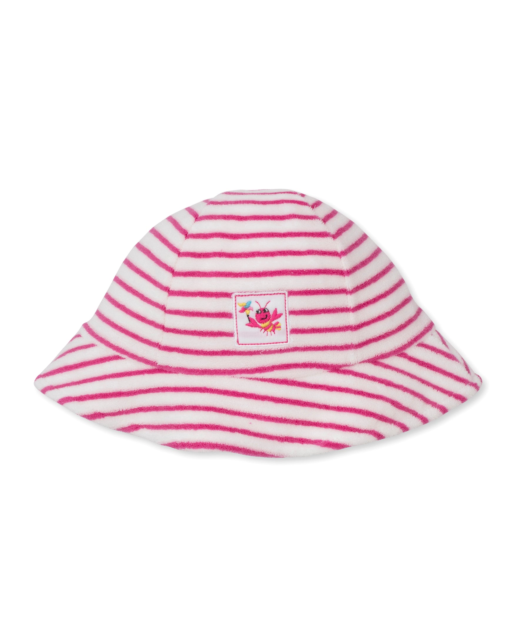 Lobsters Sandy Smiles Fuchsia Stripe Terry Sunhat - Kissy Kissy