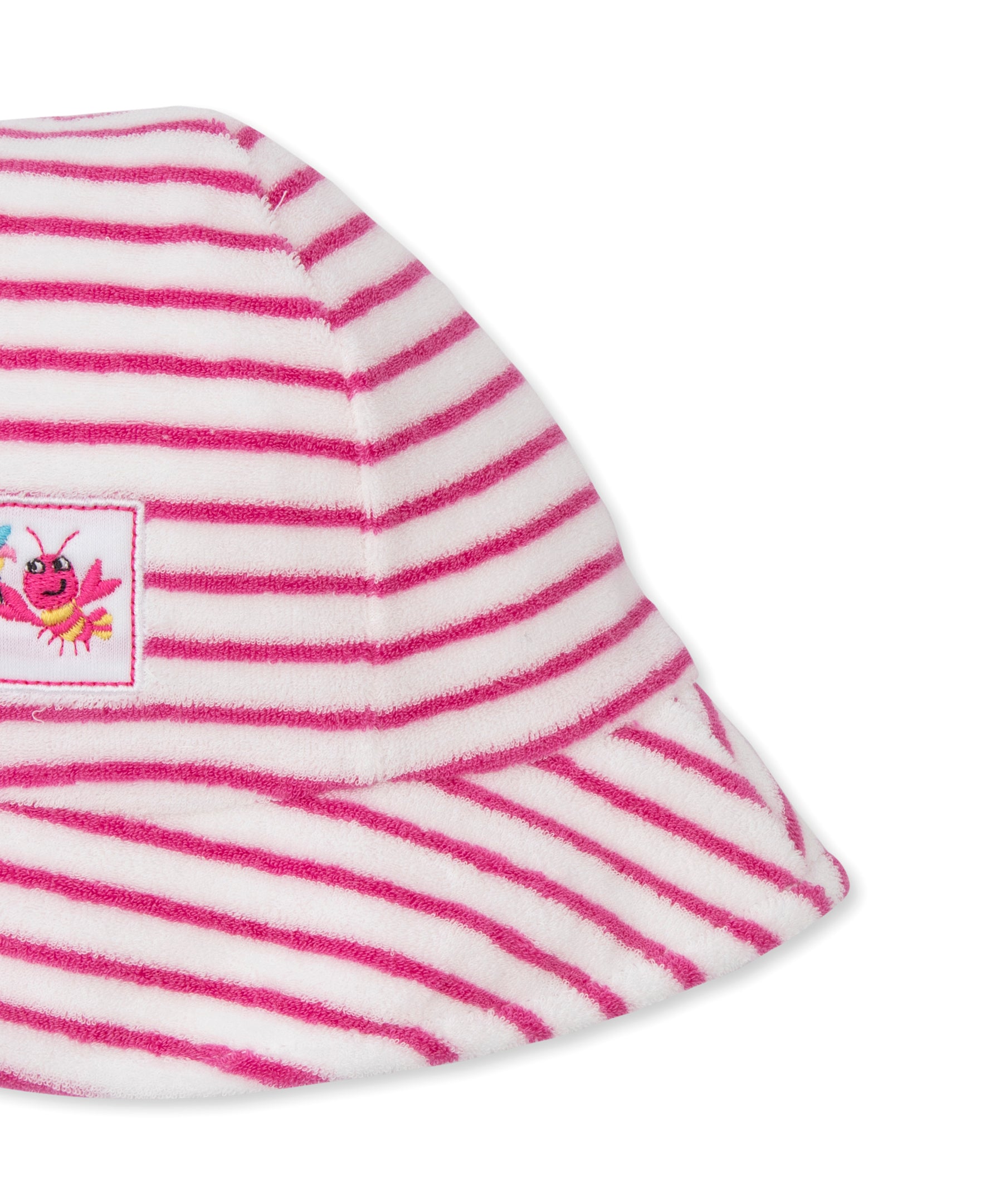Lobsters Sandy Smiles Fuchsia Stripe Terry Sunhat - Kissy Kissy