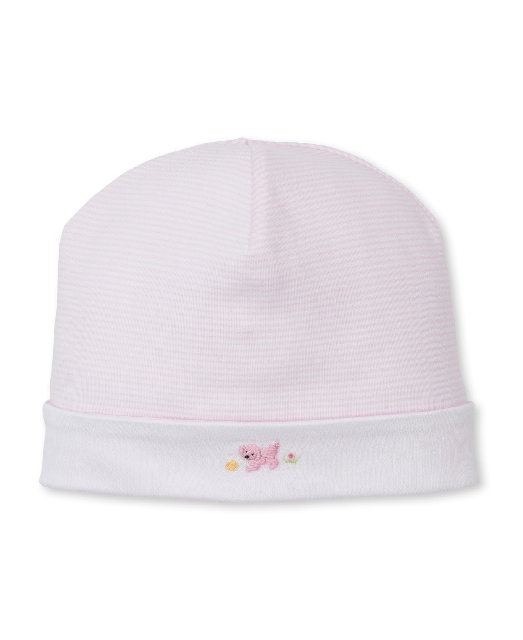 Premier Playful Pups Pink/White Hand Emb. Hat - Kissy Kissy