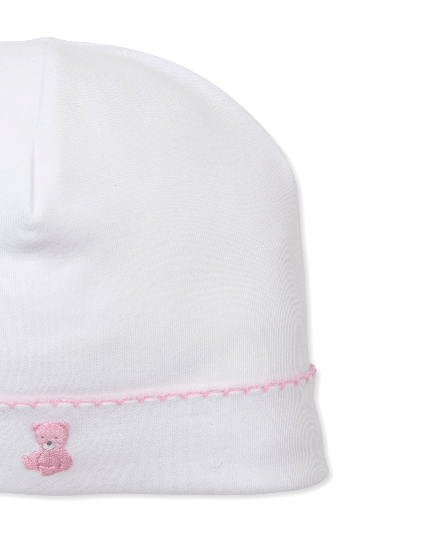 SCE Teddy Bear Time White/Pink Hand Emb. Hat - Kissy Kissy