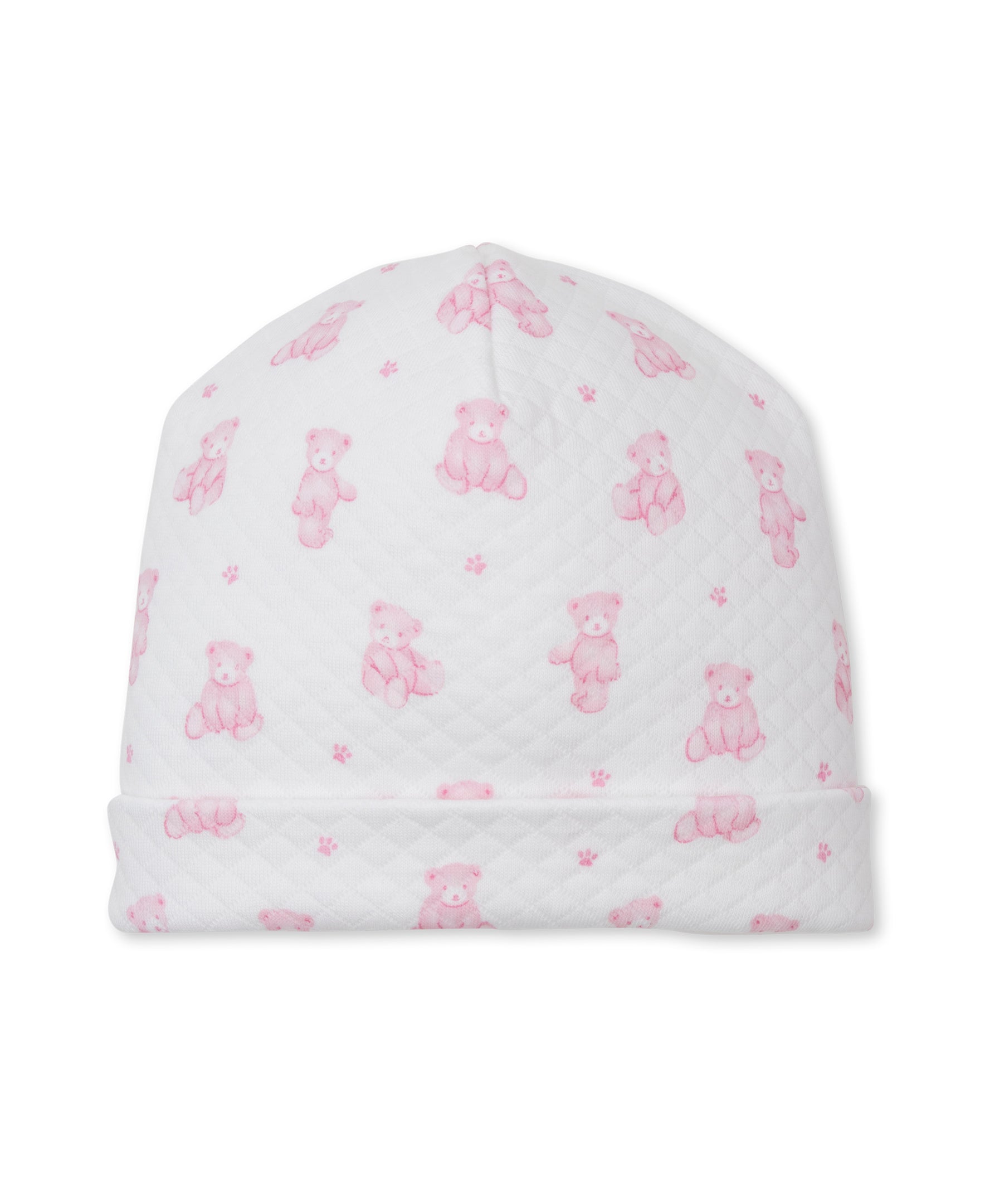 Teddy Bear Time Pink Jacquard Hat - Kissy Kissy