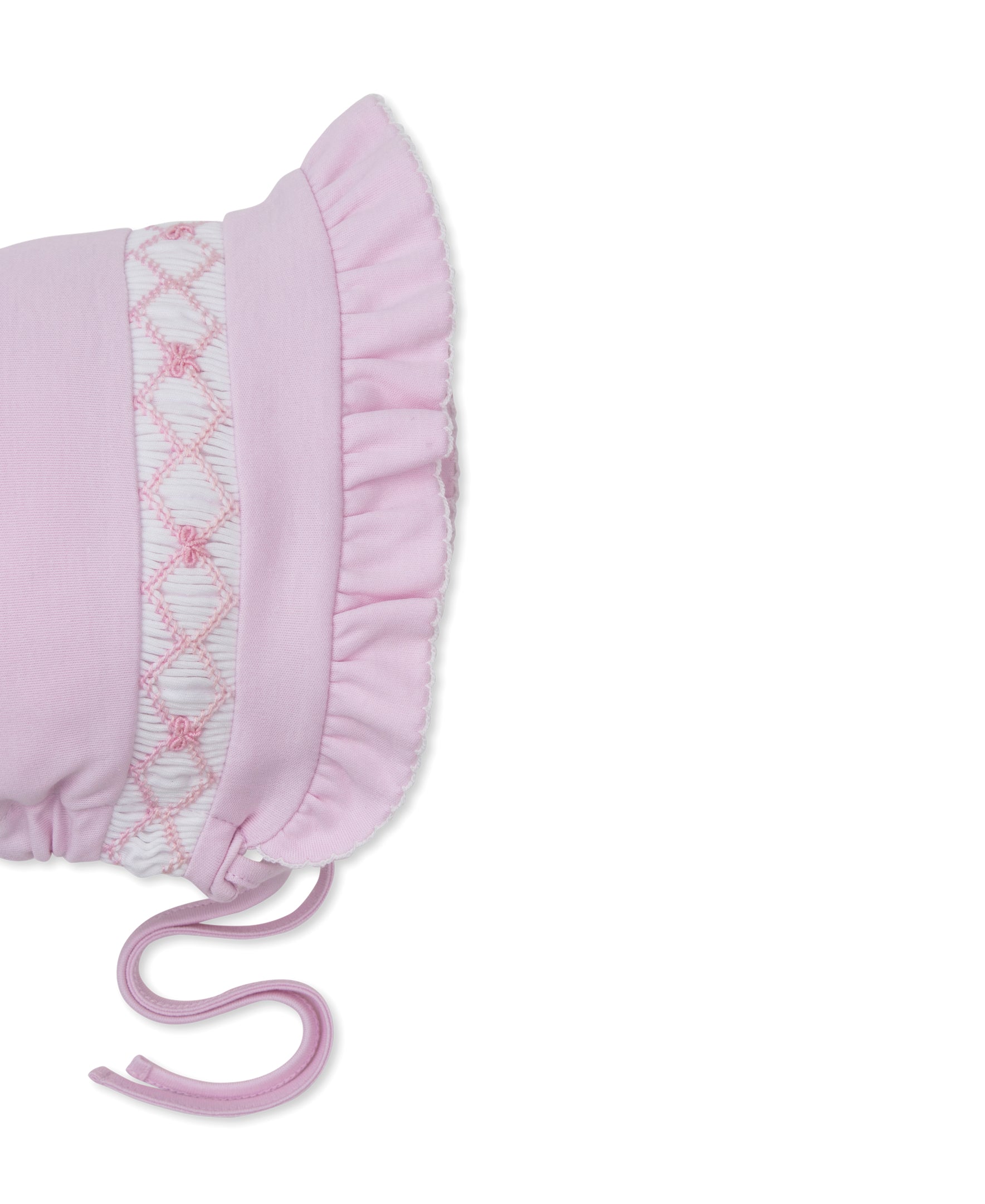 CLB Summer Bows 26 Pink Hand Smocked Bonnet - Kissy Kissy