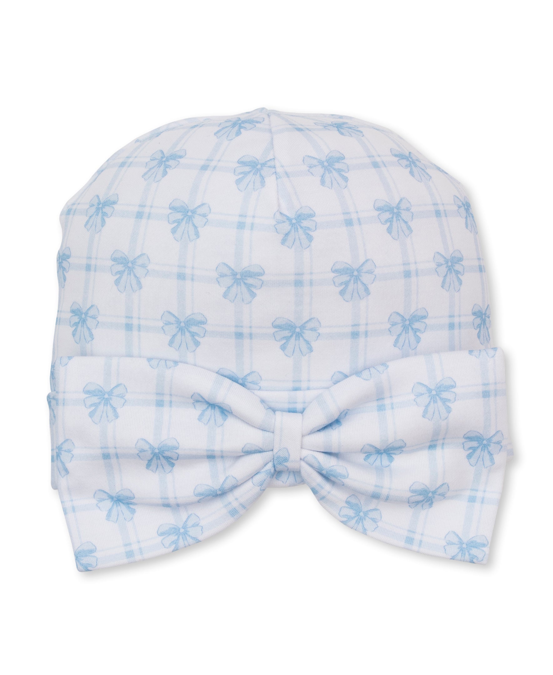 Windowpane Bows Blue Novelty Hat