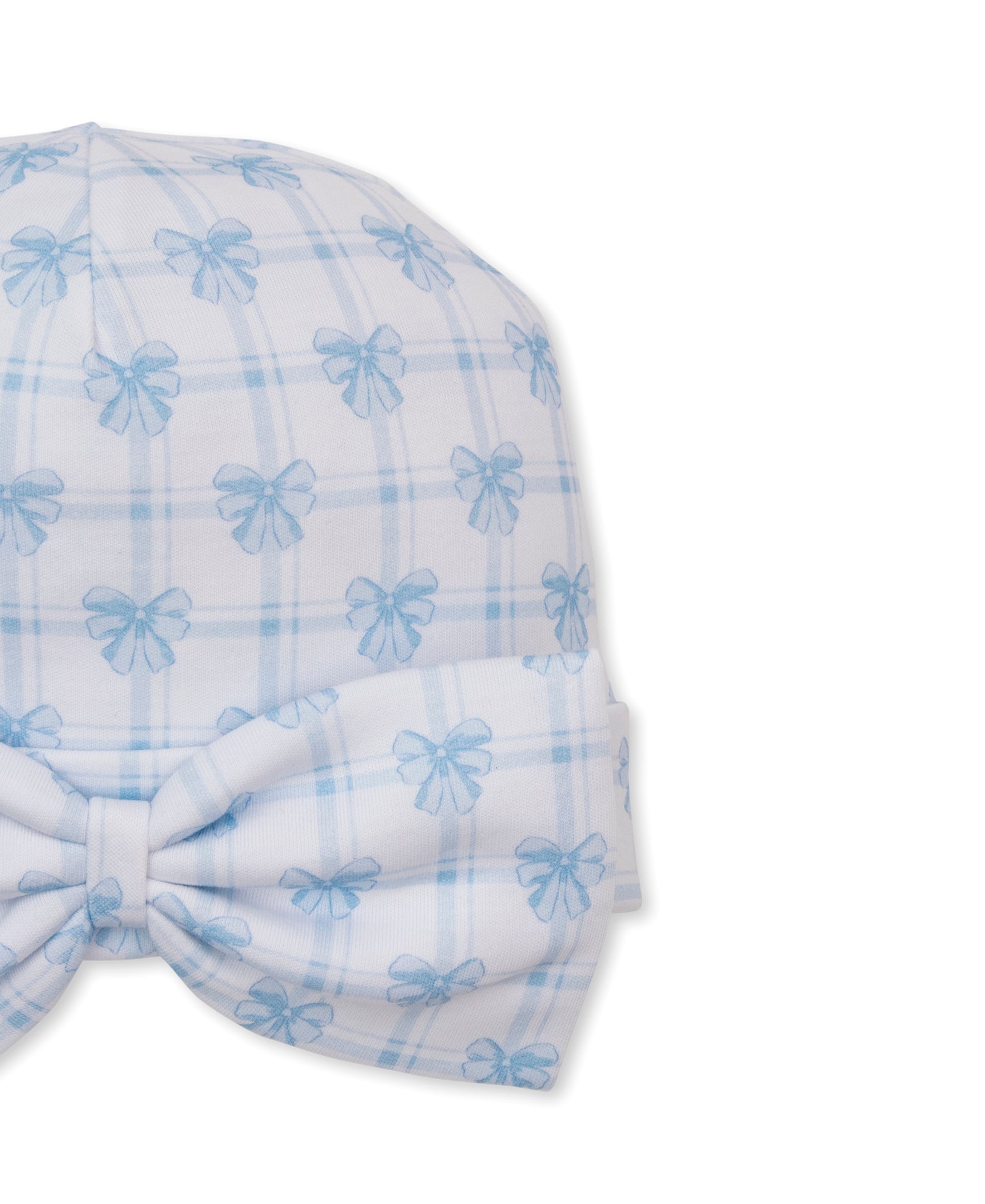 Windowpane Bows Blue Novelty Hat