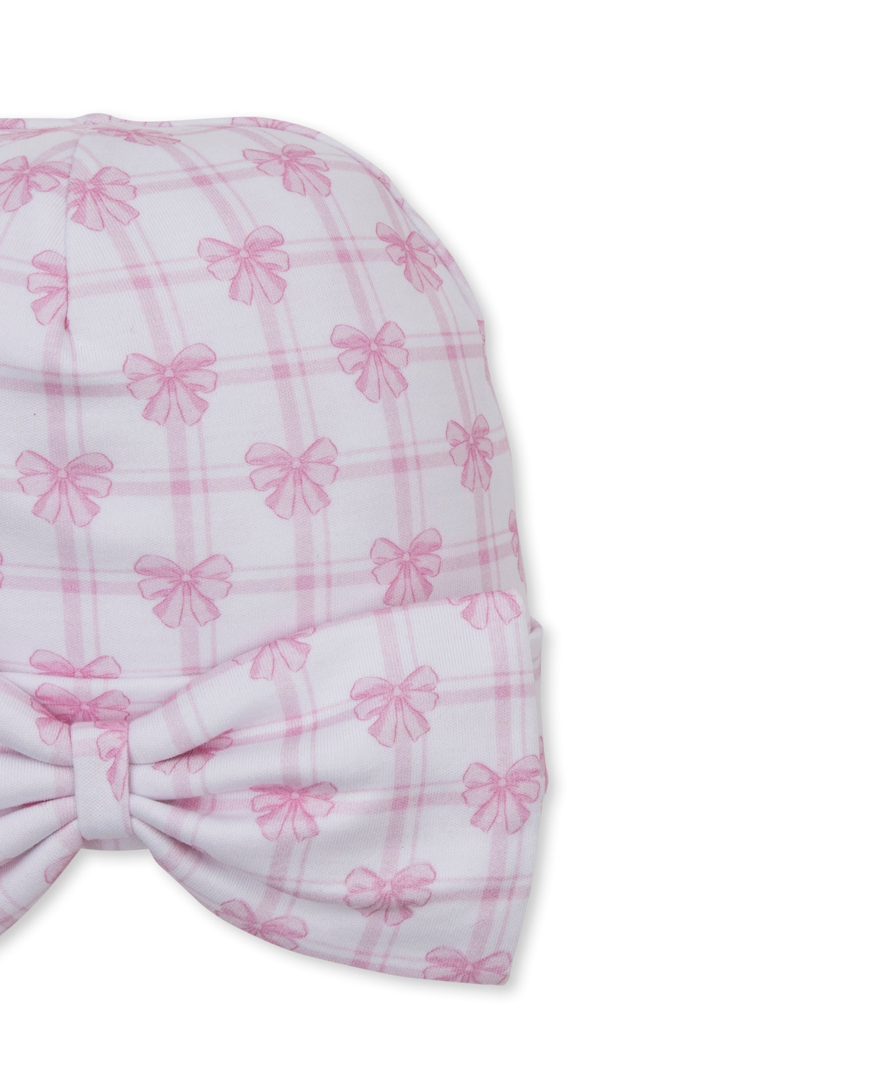Windowpane Bows Pink Novelty Hat