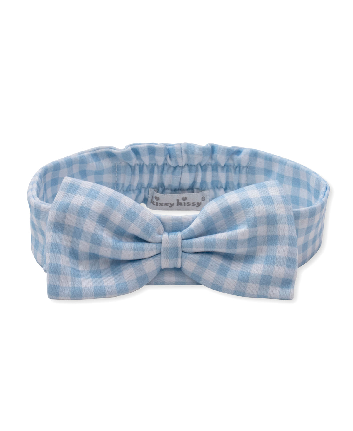 Gingham Traditions Blue Headband - Kissy Kissy