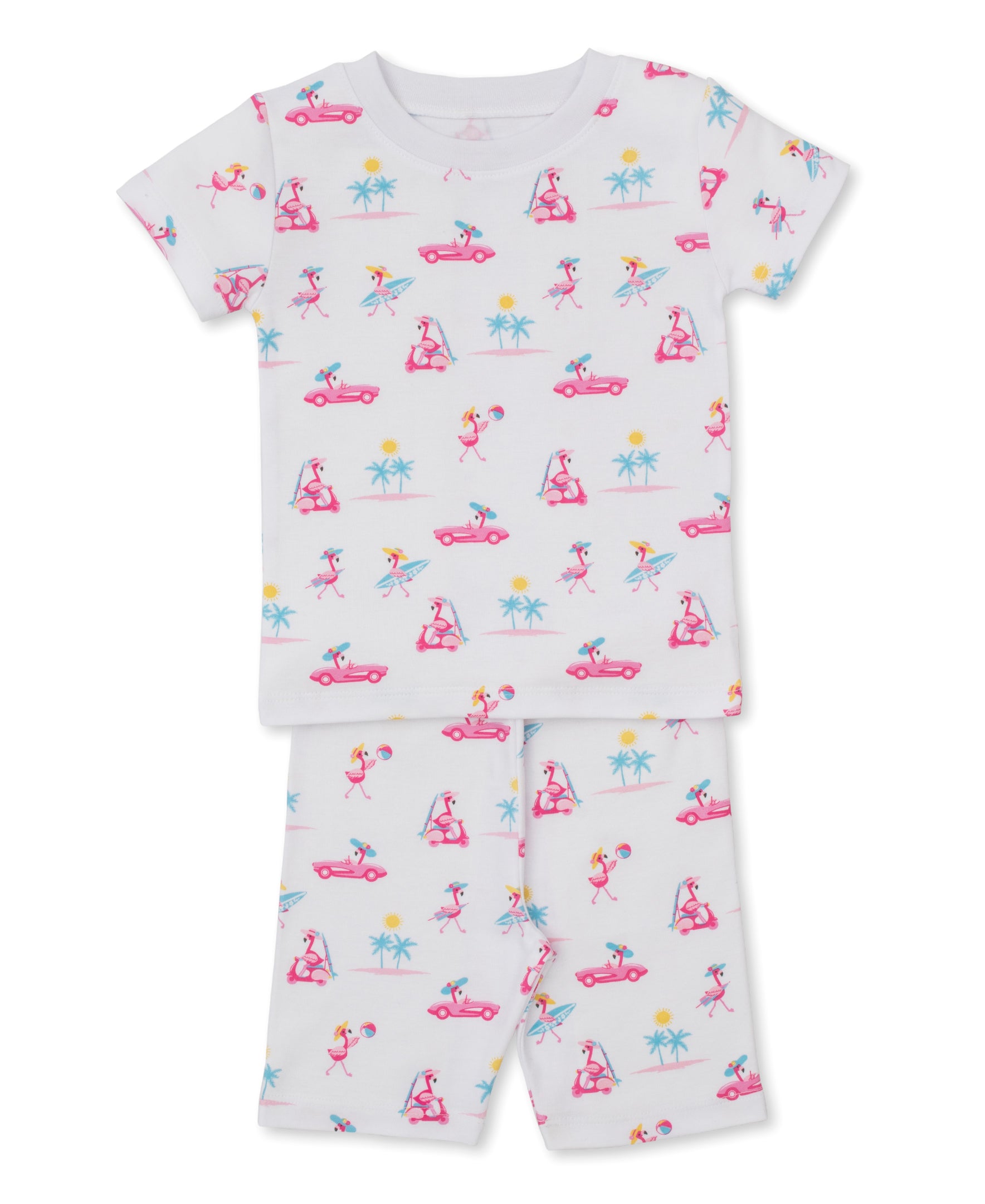 Flamingos Surfs Up Short Pajama Set - Kissy Kissy