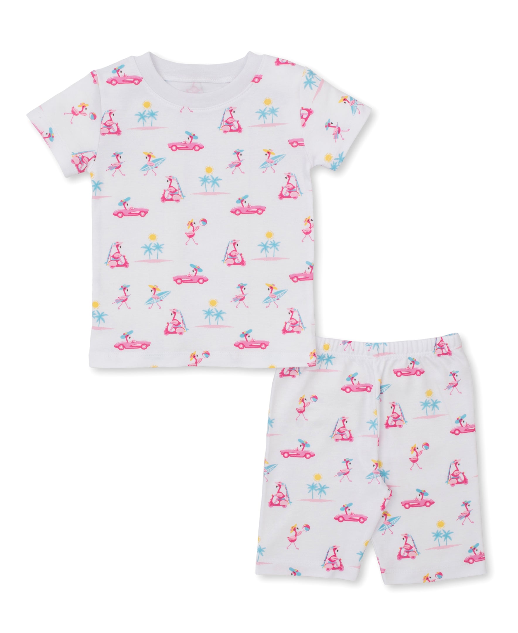Flamingos Surfs Up Short Pajama Set - Kissy Kissy