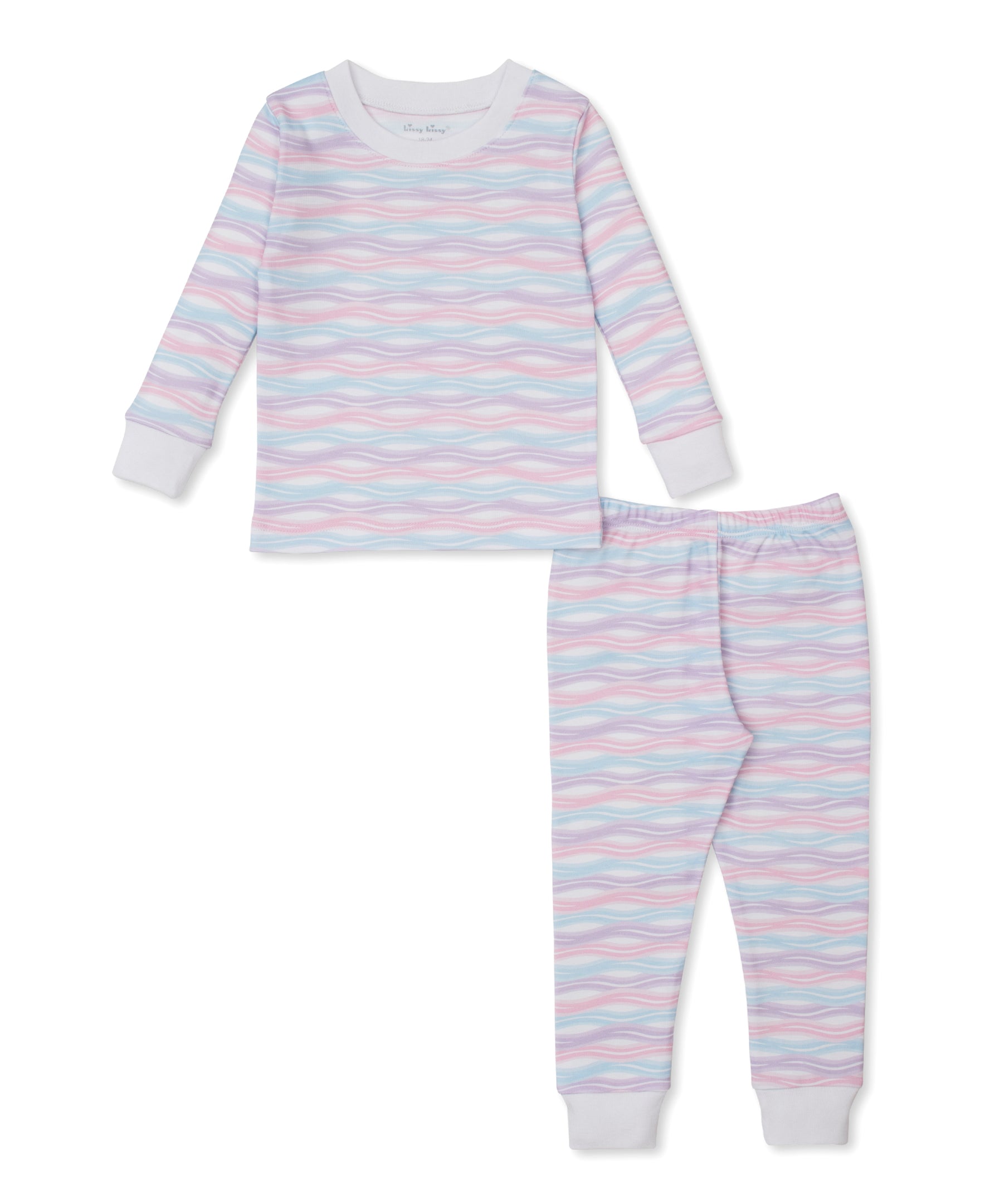 Watercolor Swirls Toddler Pajama Set - Kissy Kissy