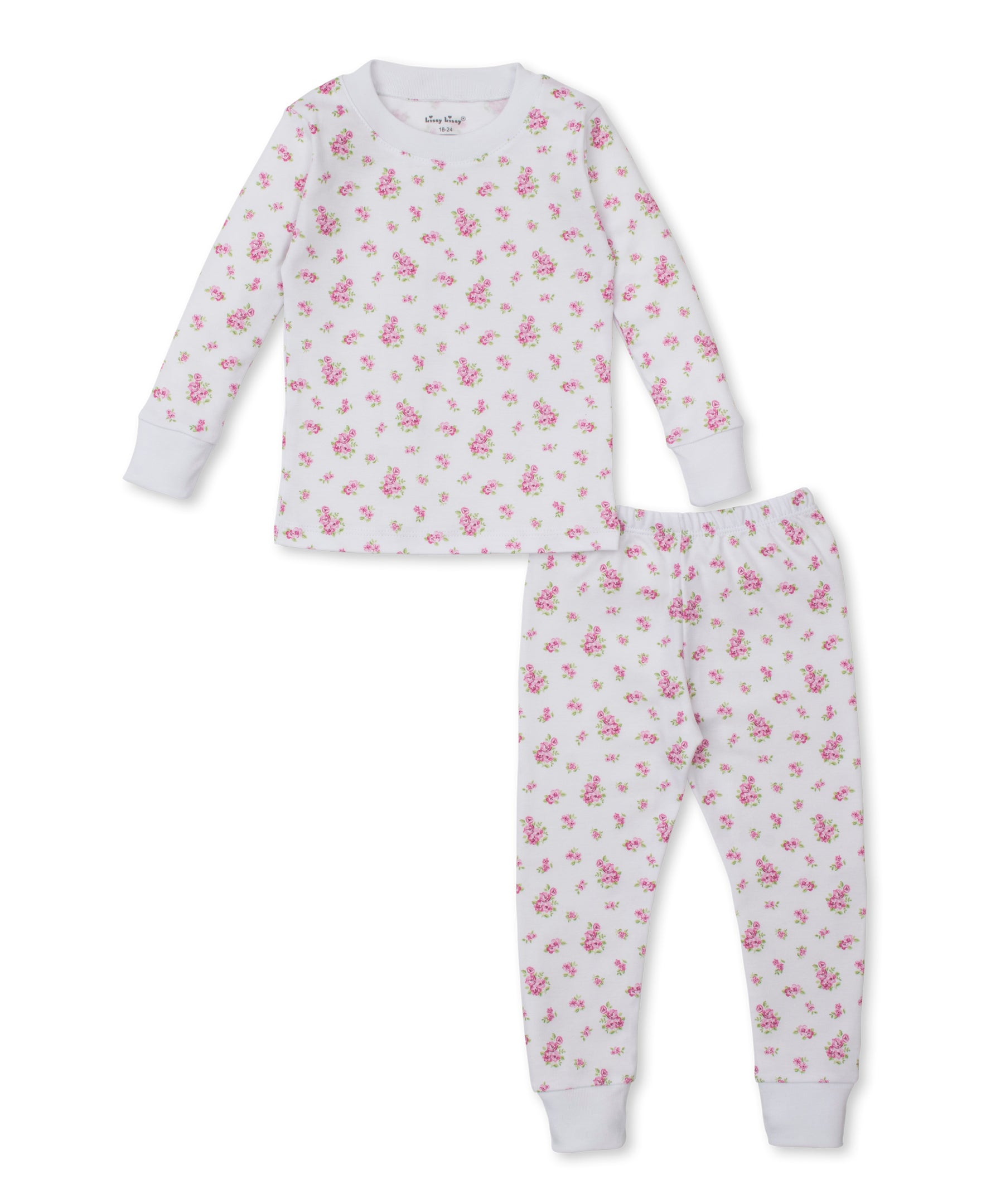 Roses and Blooms Pink Toddler Pajama Set - Kissy Kissy