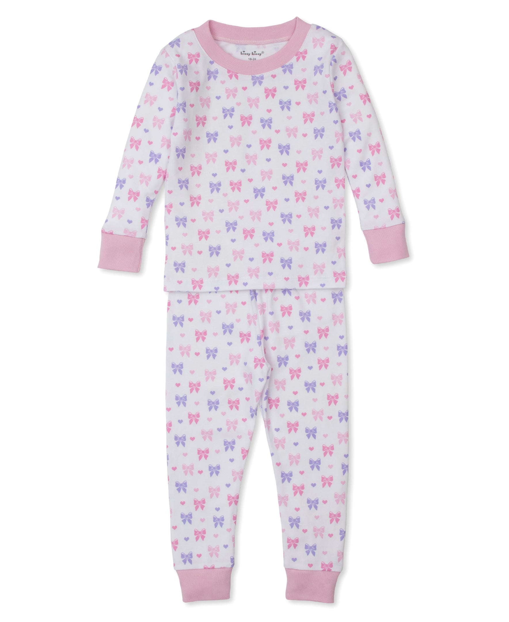 Billowy Bows White Toddler Pajama Set - Kissy Kissy