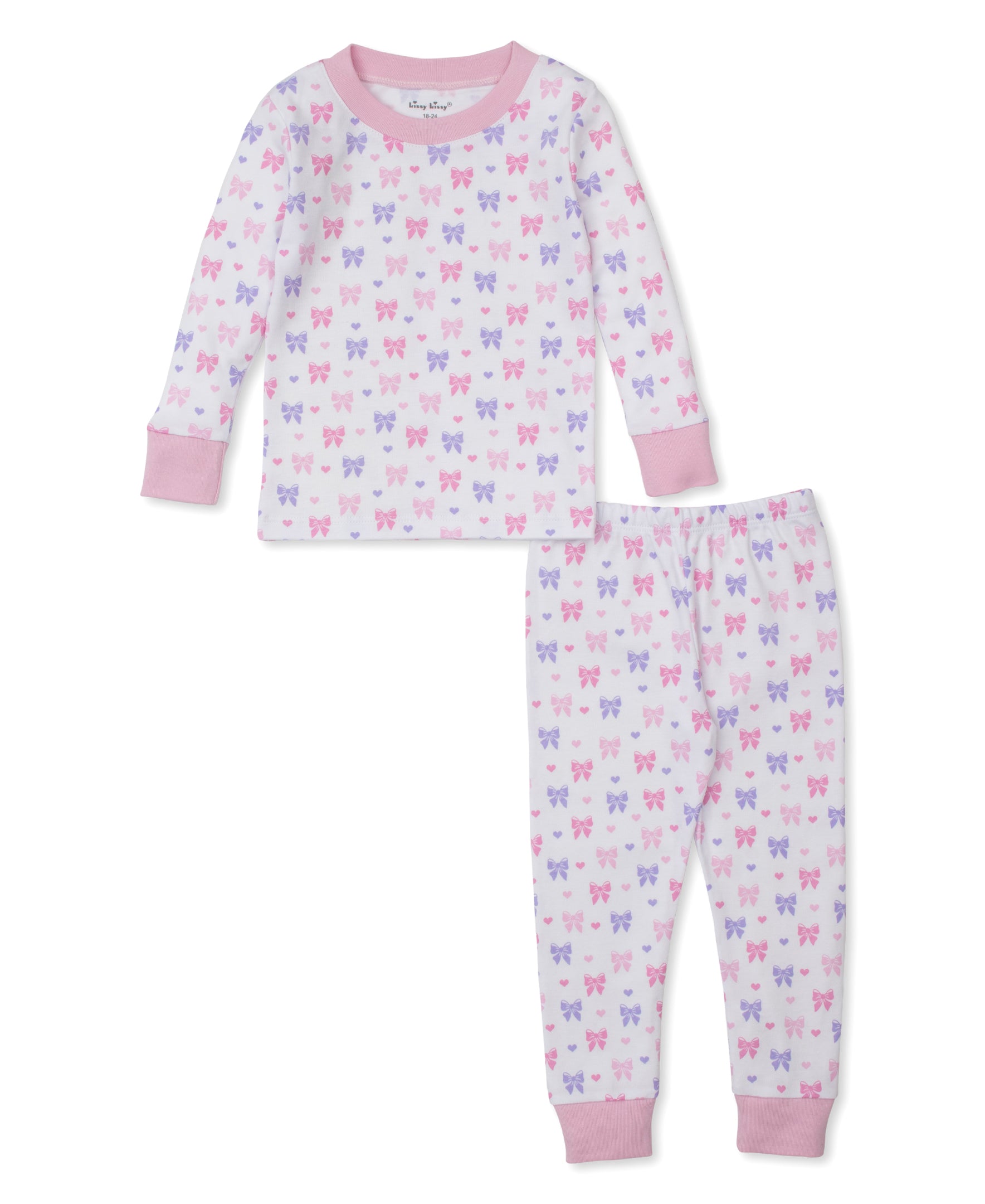 Billowy Bows White Toddler Pajama Set - Kissy Kissy