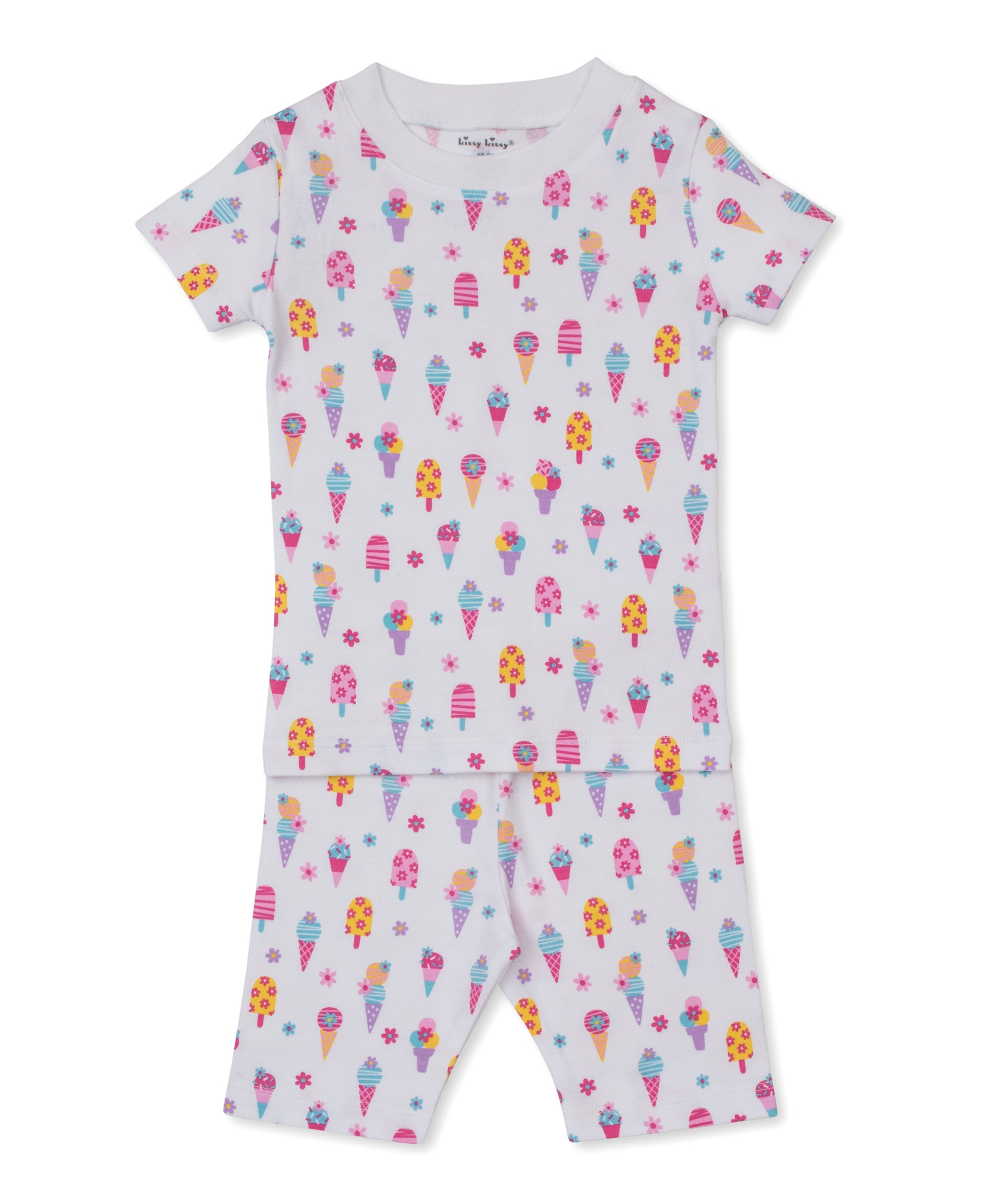 Popsicle Fun Short Toddler Pajama Set - Kissy Kissy