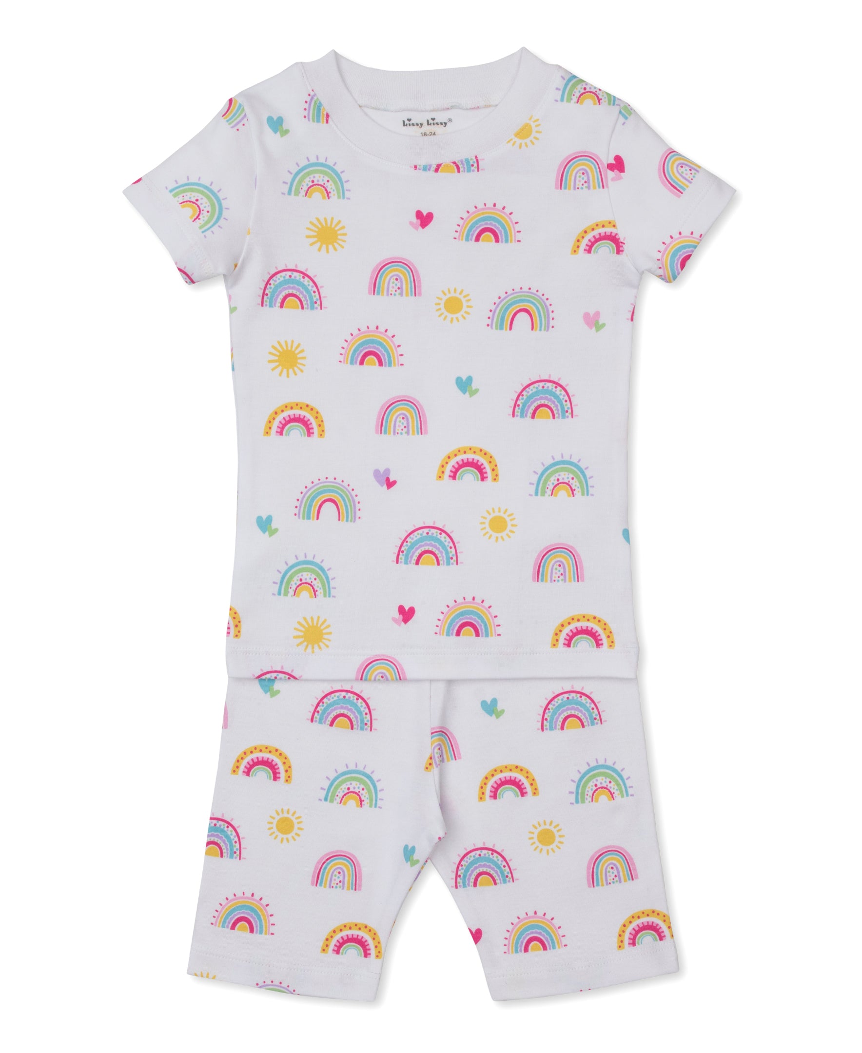 Rainbow Sunshine Short Toddler Pajama Set - Kissy Kissy