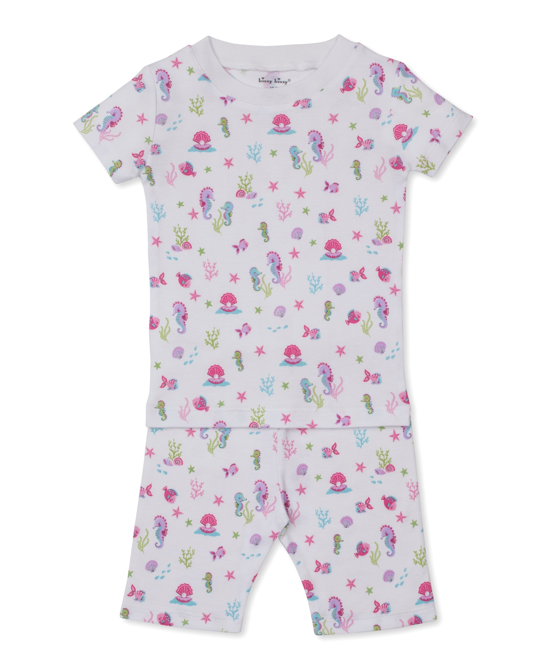 Seahorse Surprises Short Toddler Pajama Set - Kissy Kissy