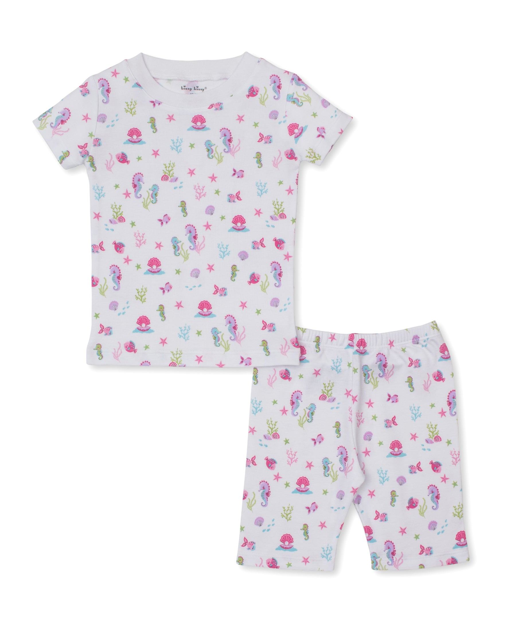 Seahorse Surprises Short Toddler Pajama Set - Kissy Kissy