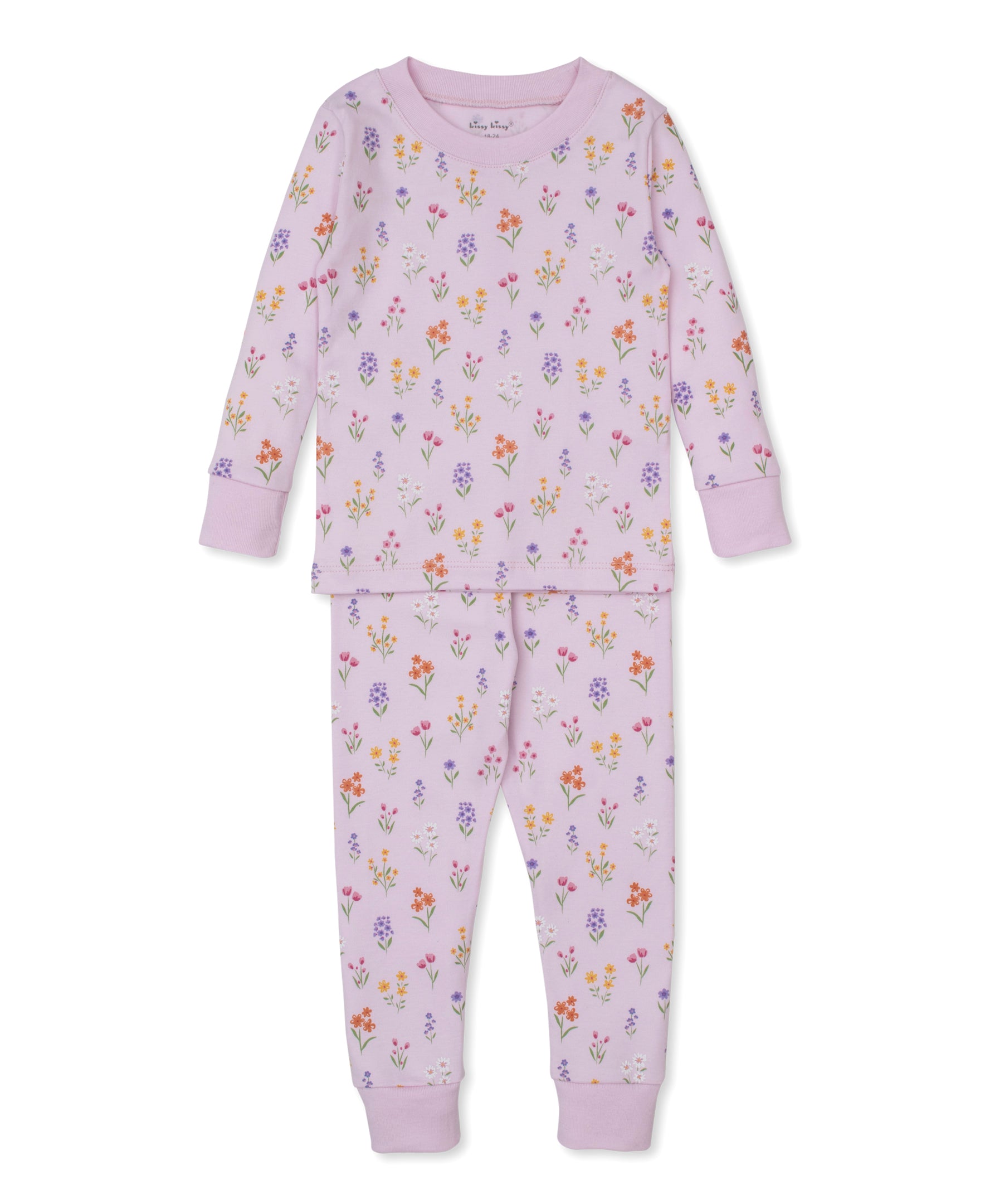 Summer Wildflowers Pink Toddler Pajama Set