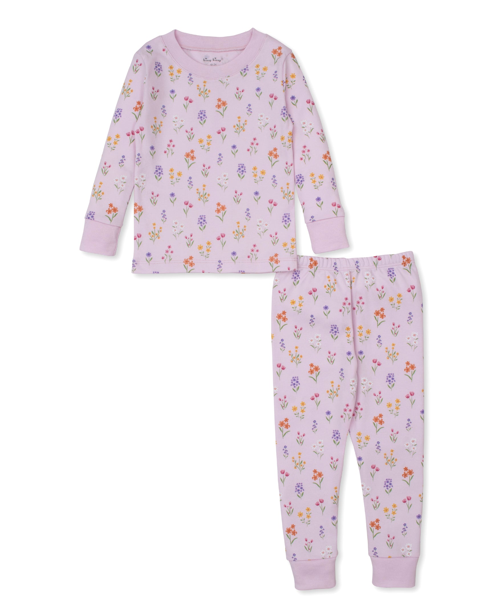 Summer Wildflowers Pink Toddler Pajama Set
