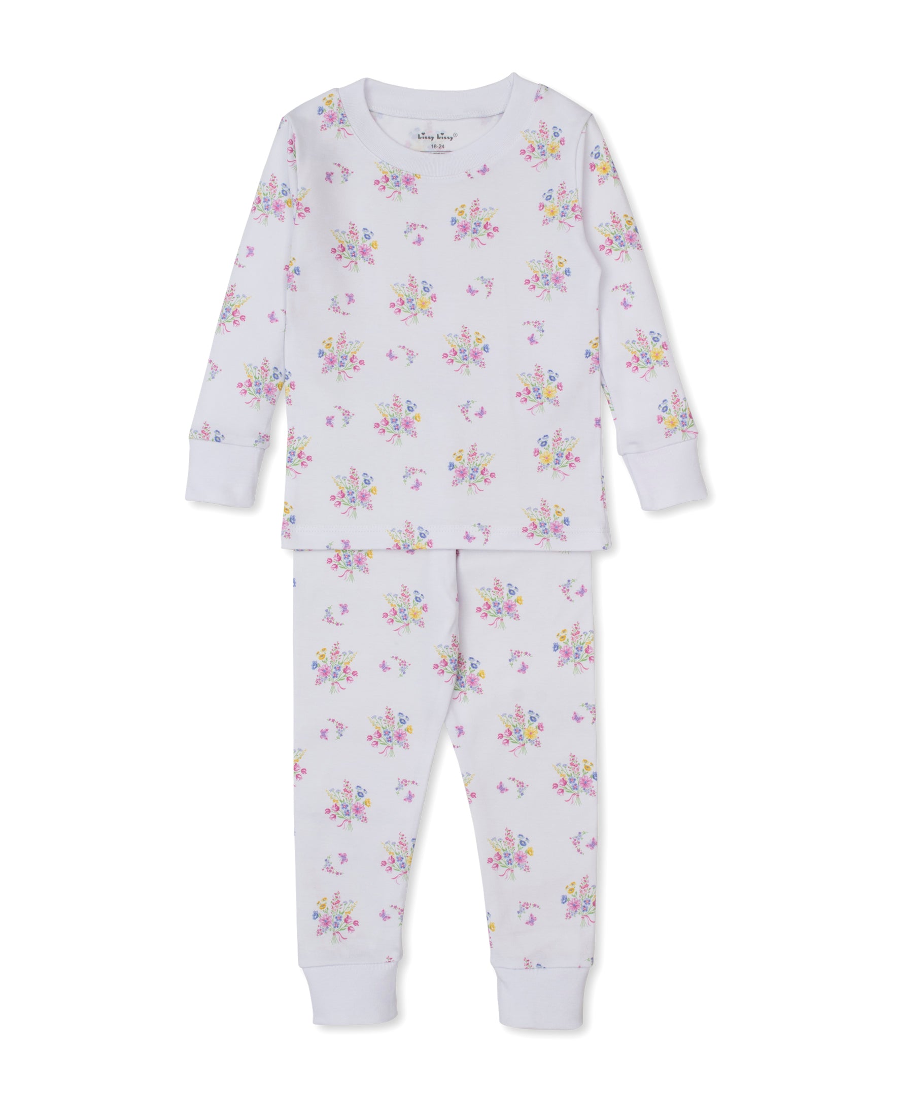 Pastel Gardens Toddler Pajama Set - Kissy Kissy