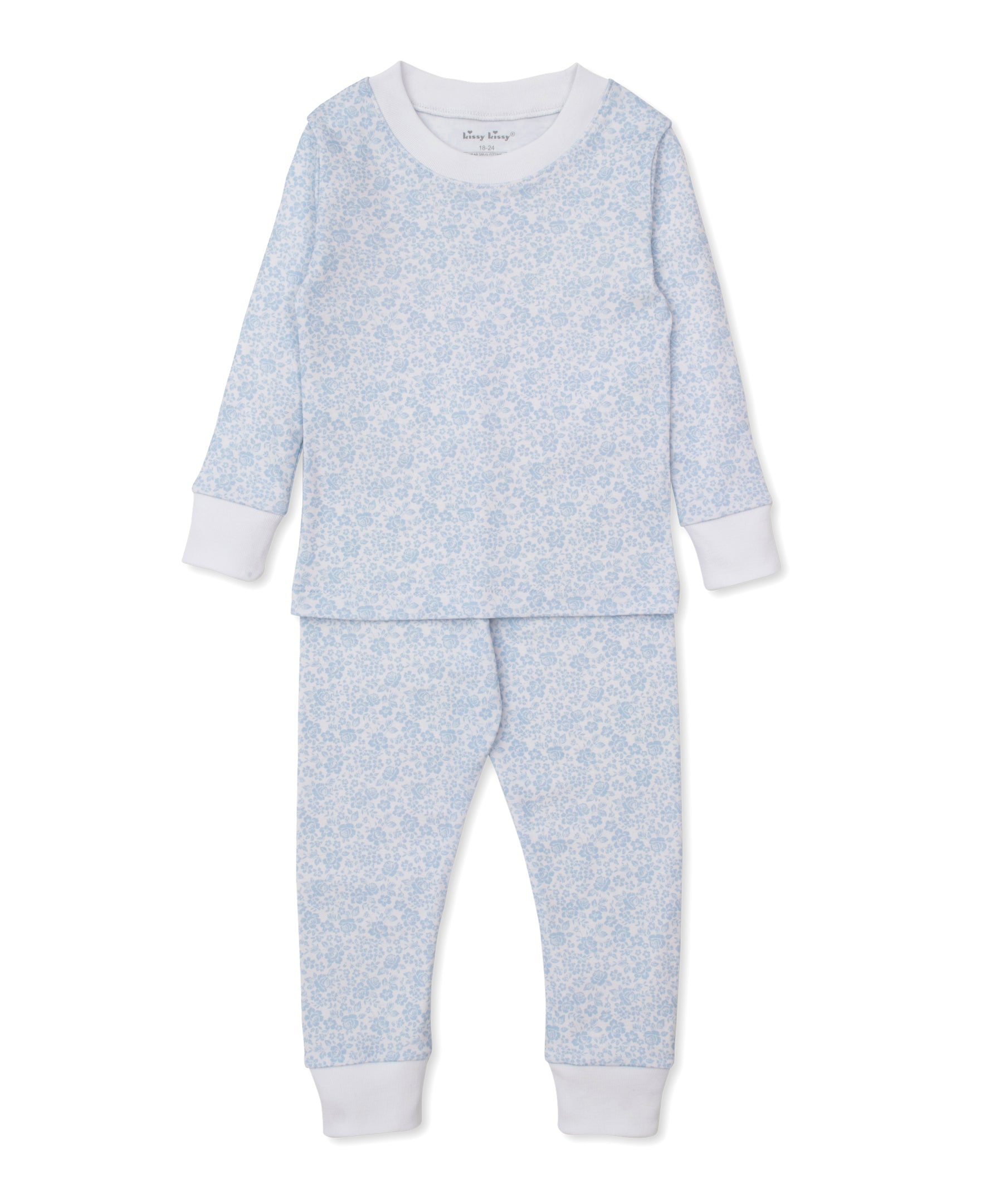 Country Gardens Blue Toddler Pajama Set - Kissy Kissy