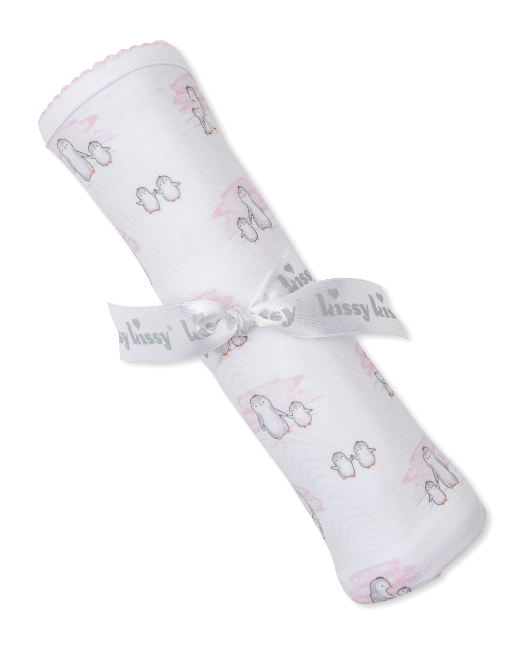 Snow Happy Penguins Pink Blanket - Kissy Kissy