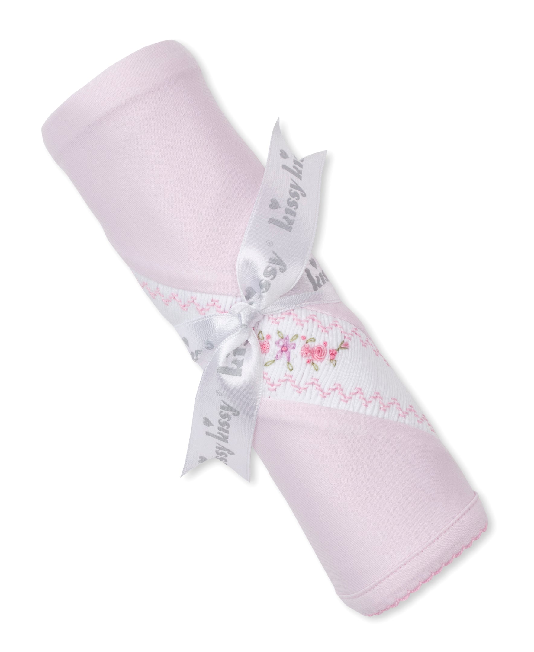 CLB Fall Medley 25 Pink Hand Smocked Blanket - Kissy Kissy