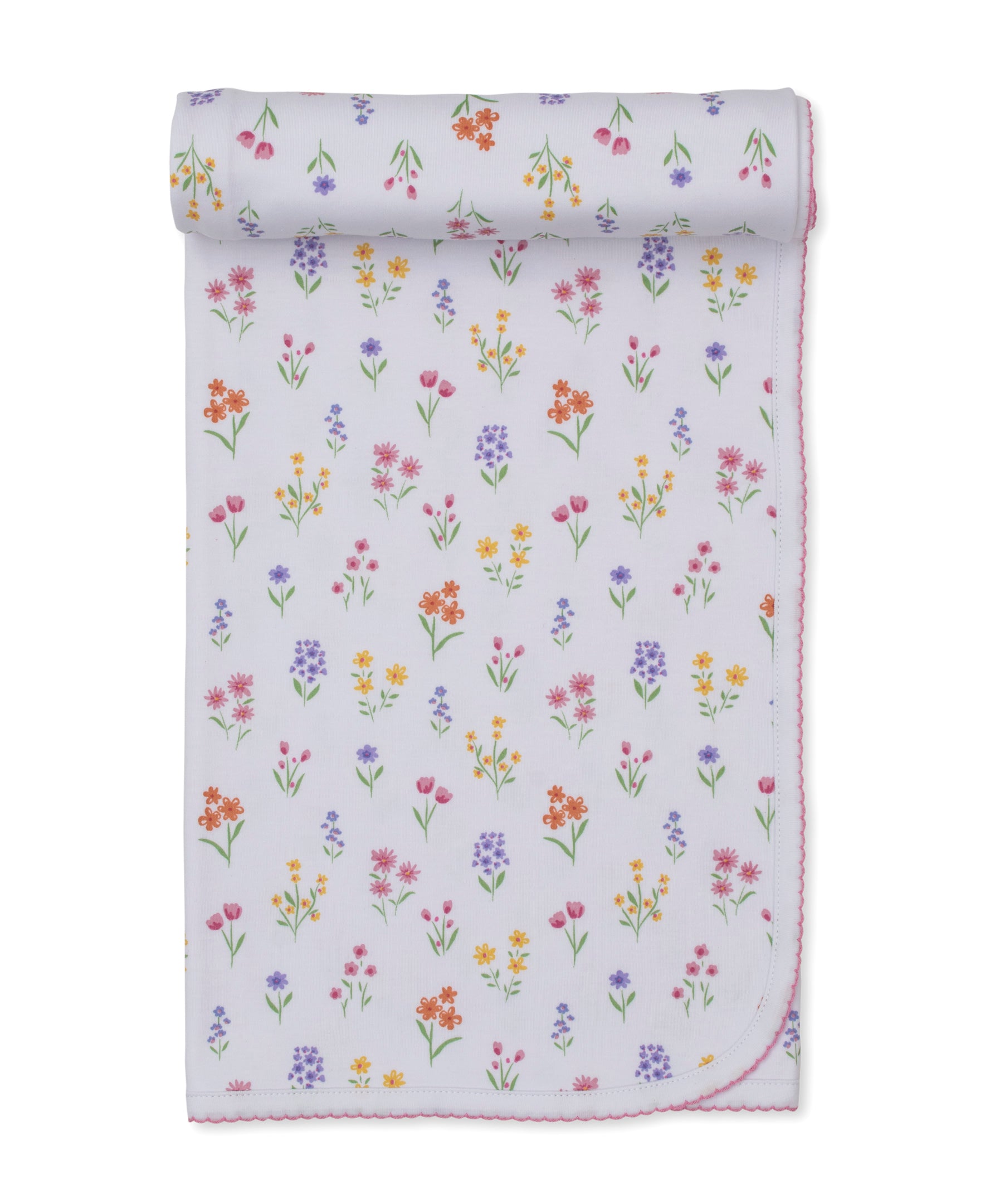 Summer Wildflowers White Blanket