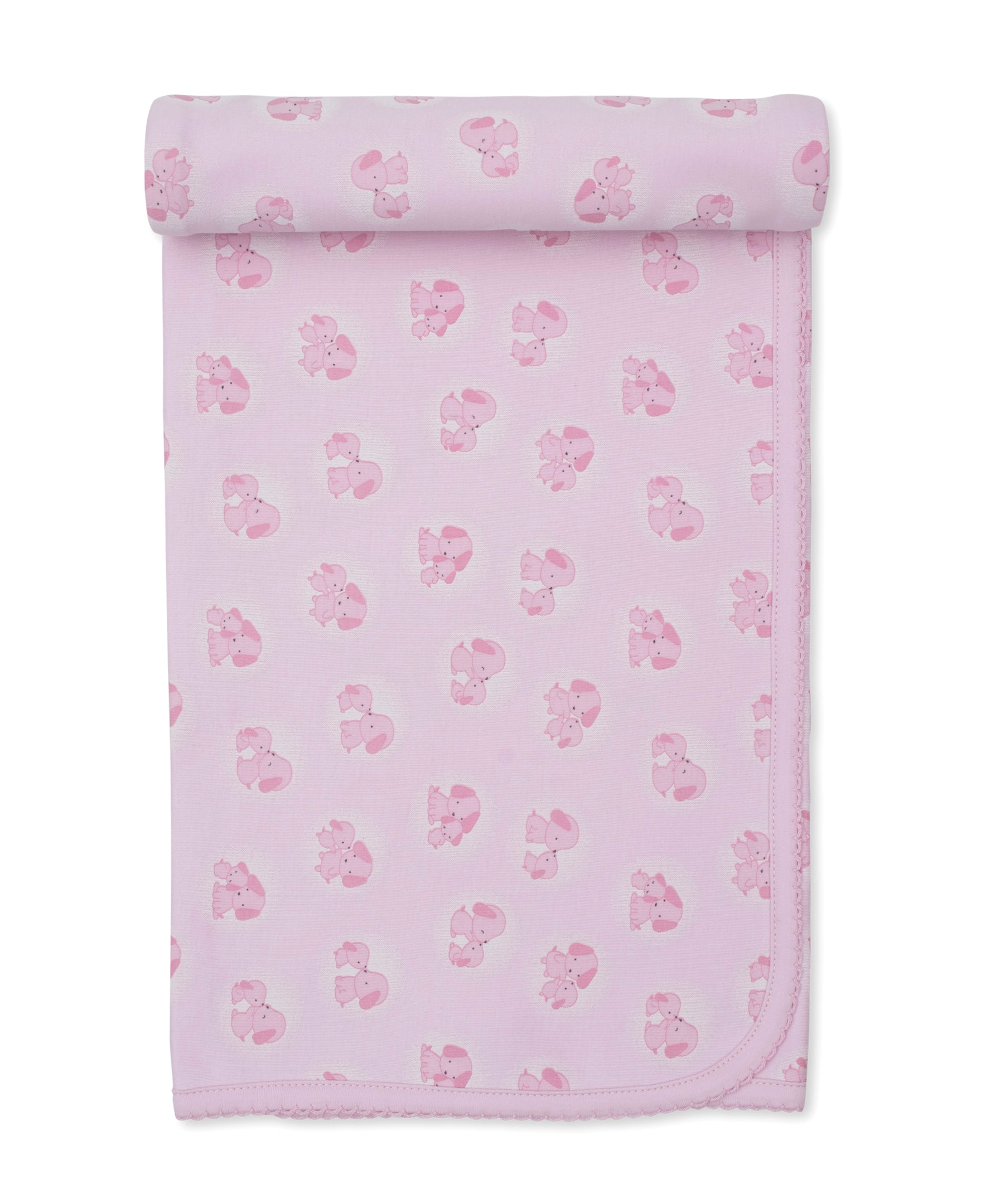 Puppy Family Pink Blanket