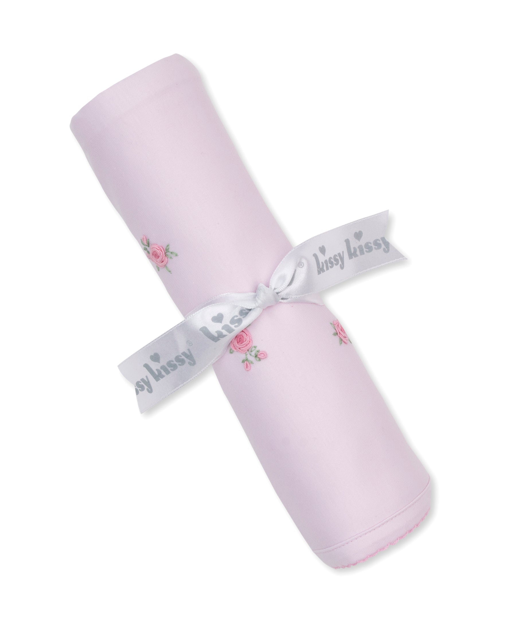 SCE Cottage Roses Pink Hand Emb. Blanket - Kissy Kissy