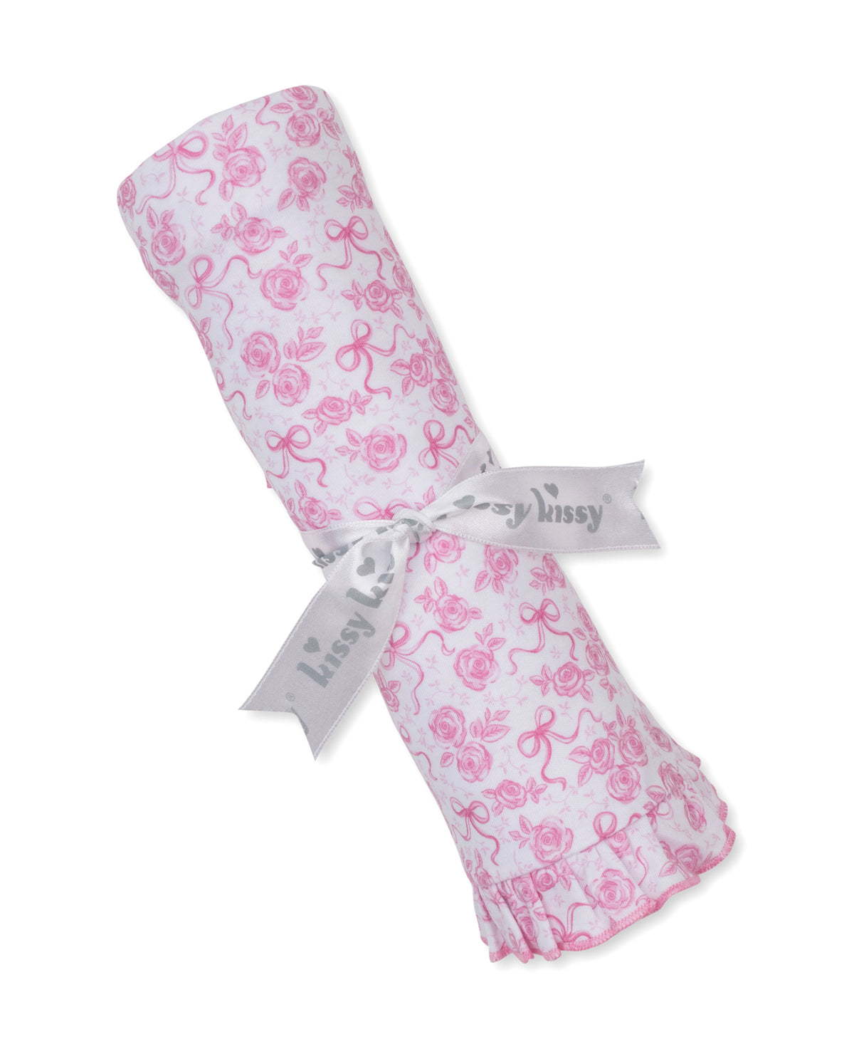 Roses & Bows Pink Blanket - Kissy Kissy