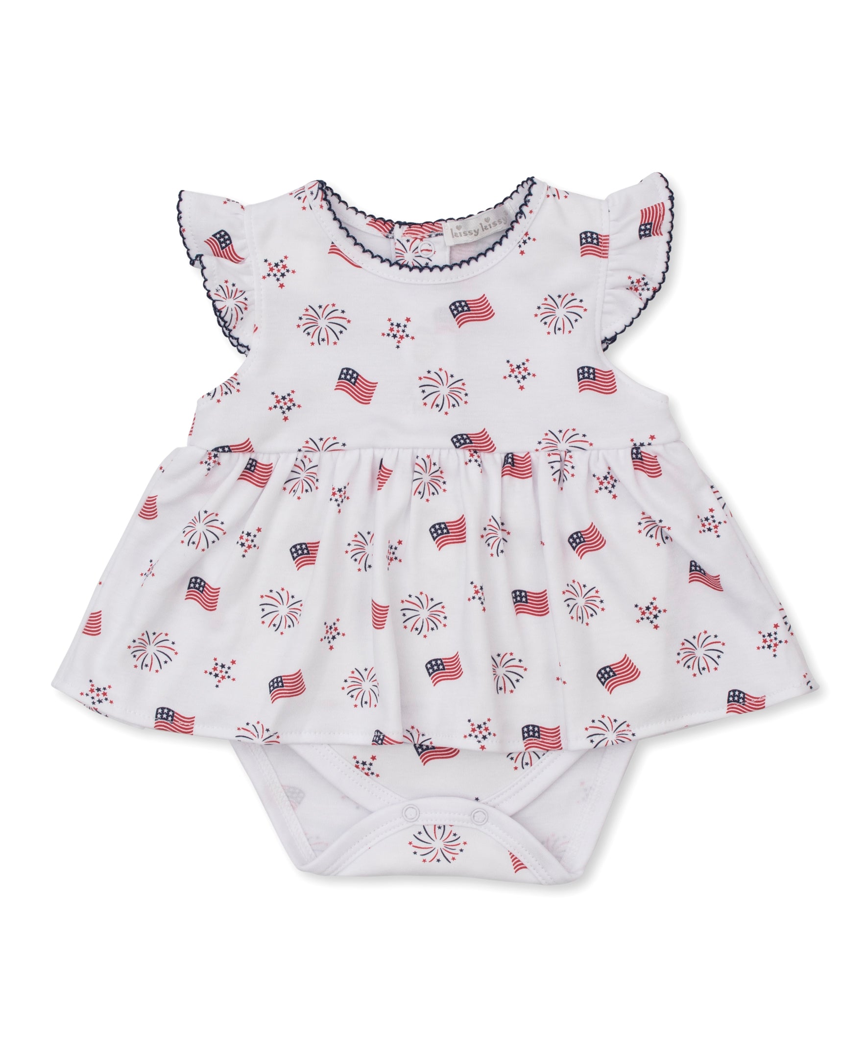 Bold Stripes & Bright Stars Bodysuit Dress - Kissy Kissy