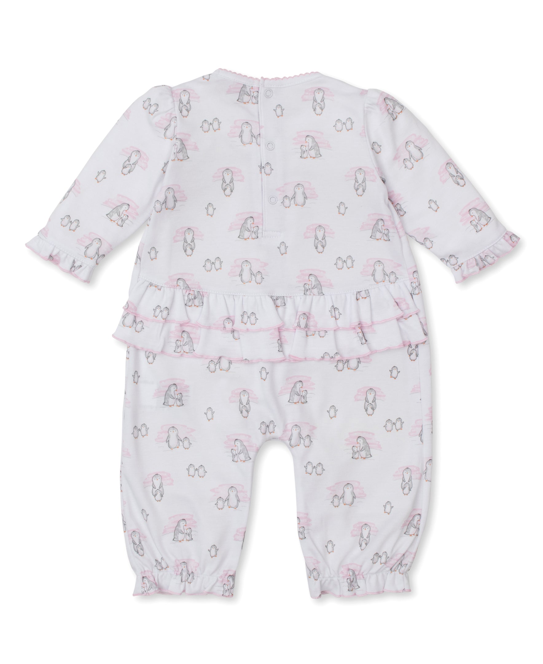 Snow Happy Penguins Pink Playsuit - Kissy Kissy
