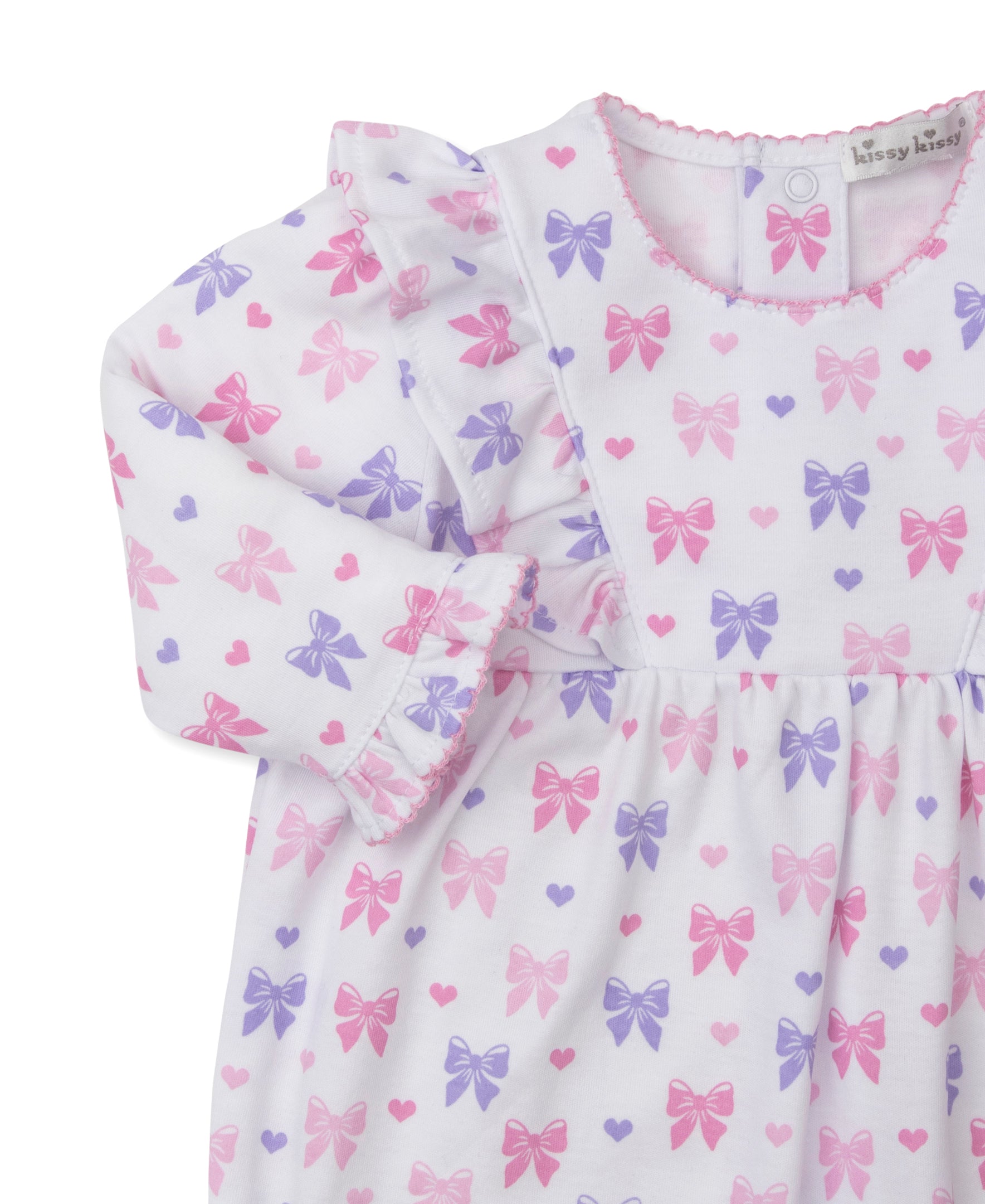 Billowy Bows White Playsuit - Kissy Kissy