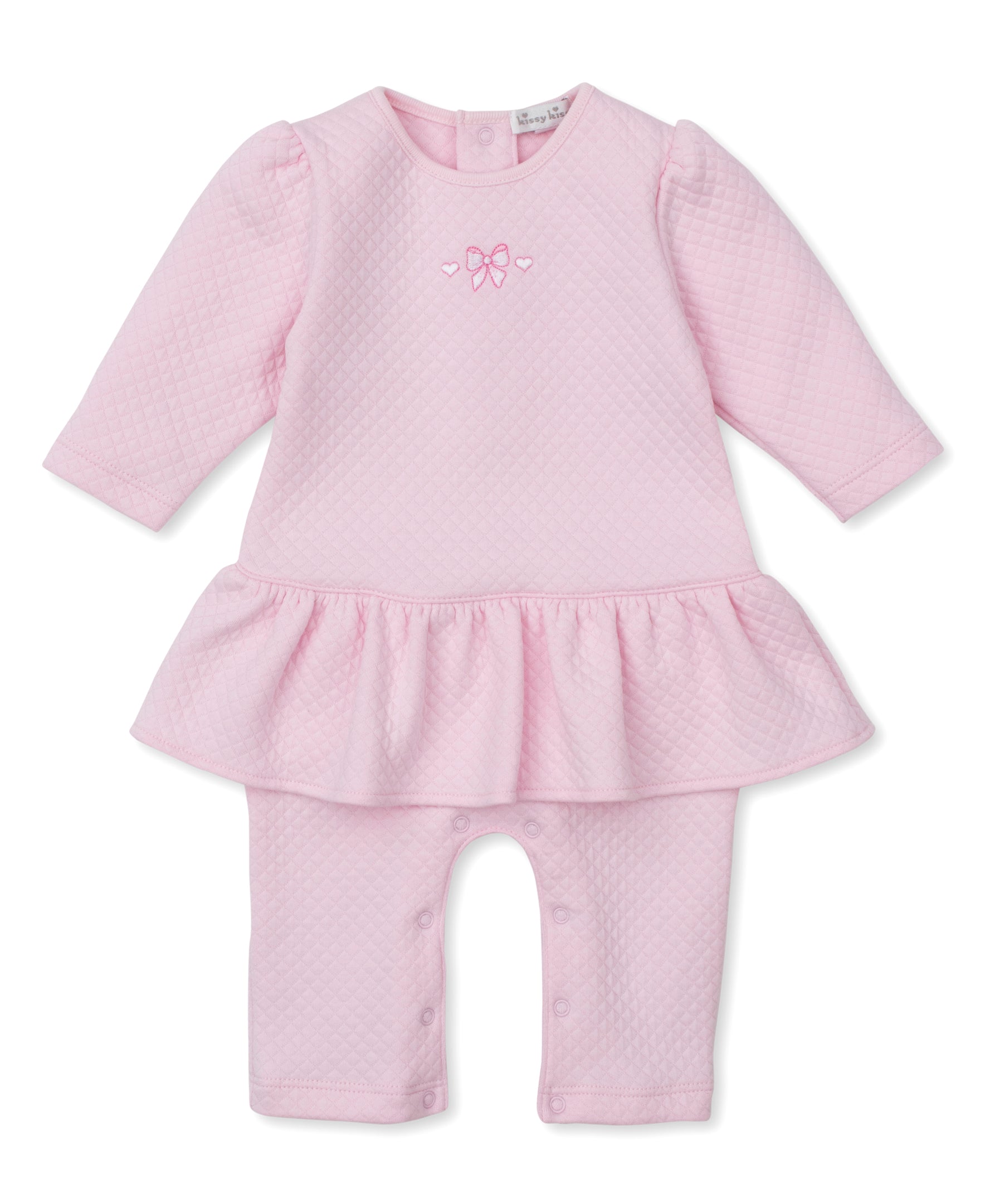 Billowy Bows Jacquard Playsuit - Kissy Kissy