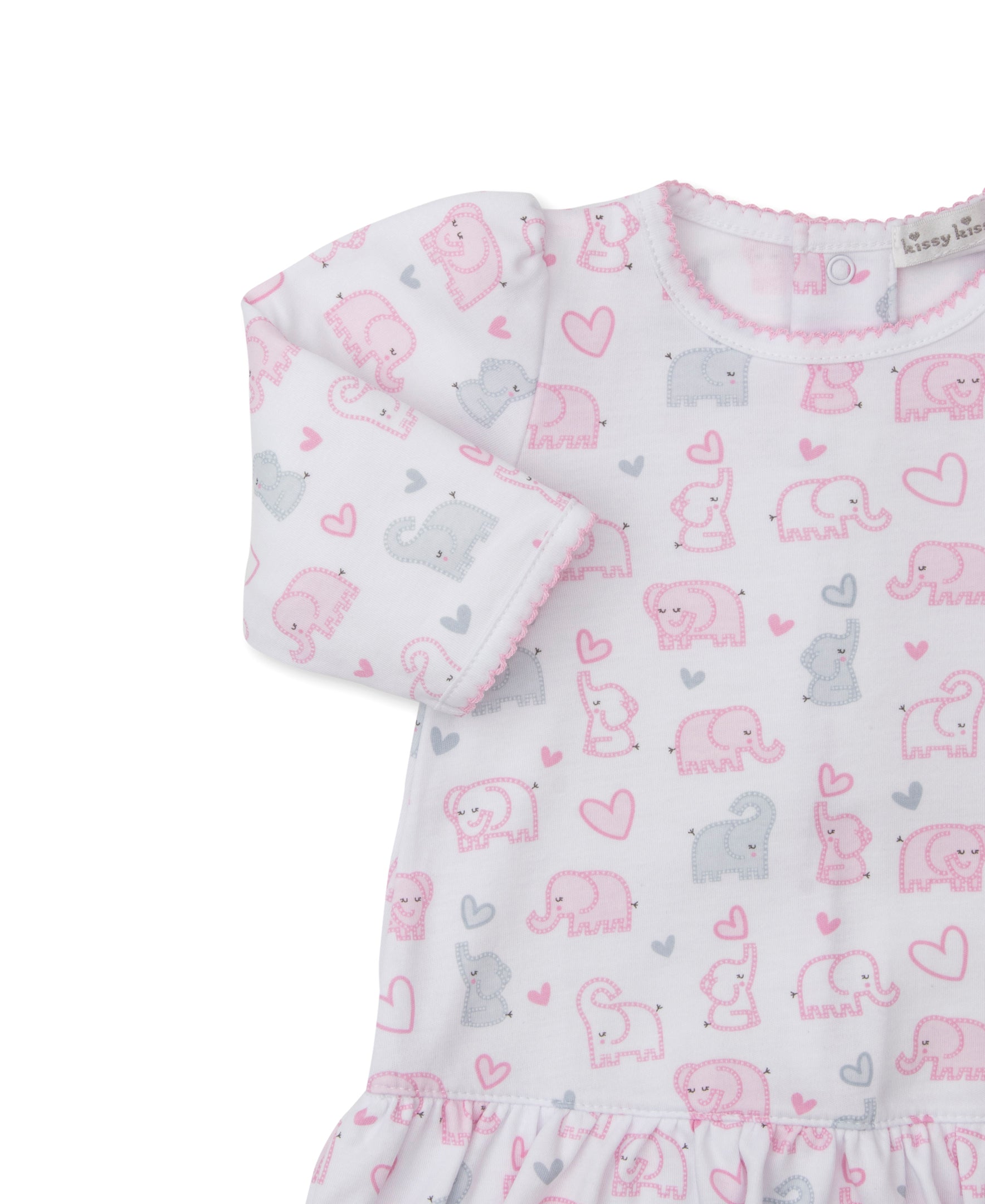 Baby Elephant Hearts Playsuit - Kissy Kissy