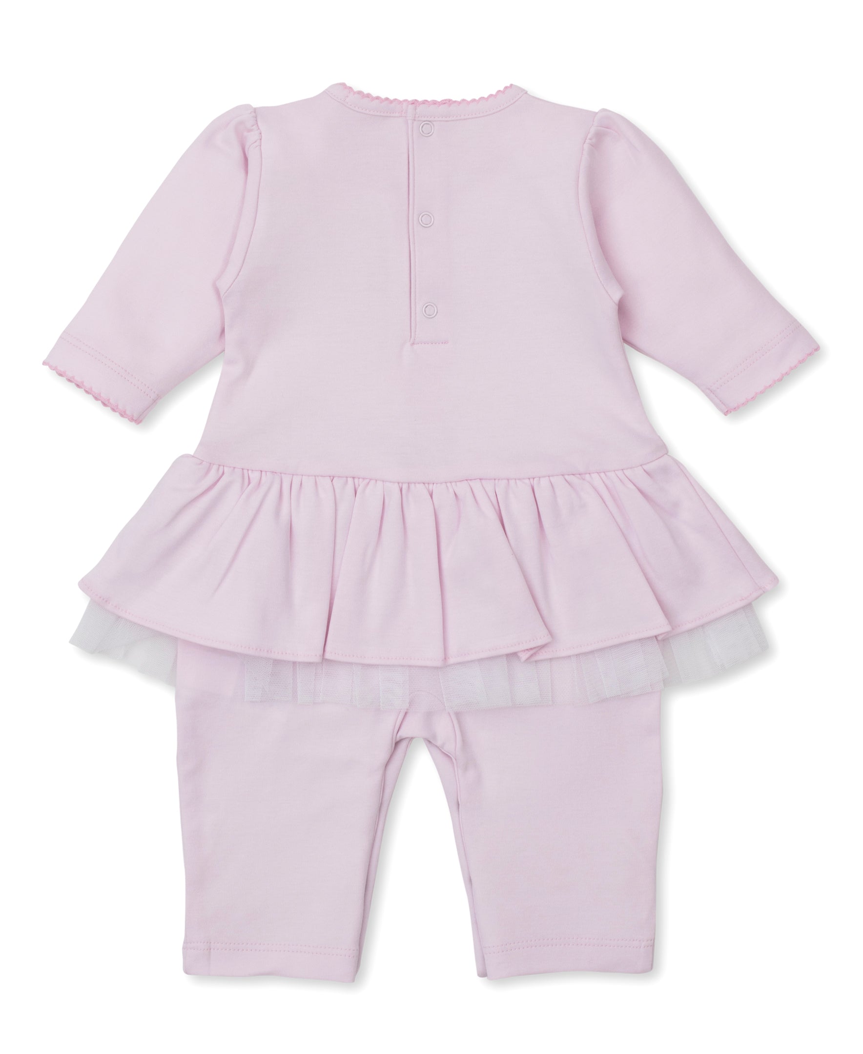 SCE Rose Blooms Pink Hand Emb. Playsuit - Kissy Kissy