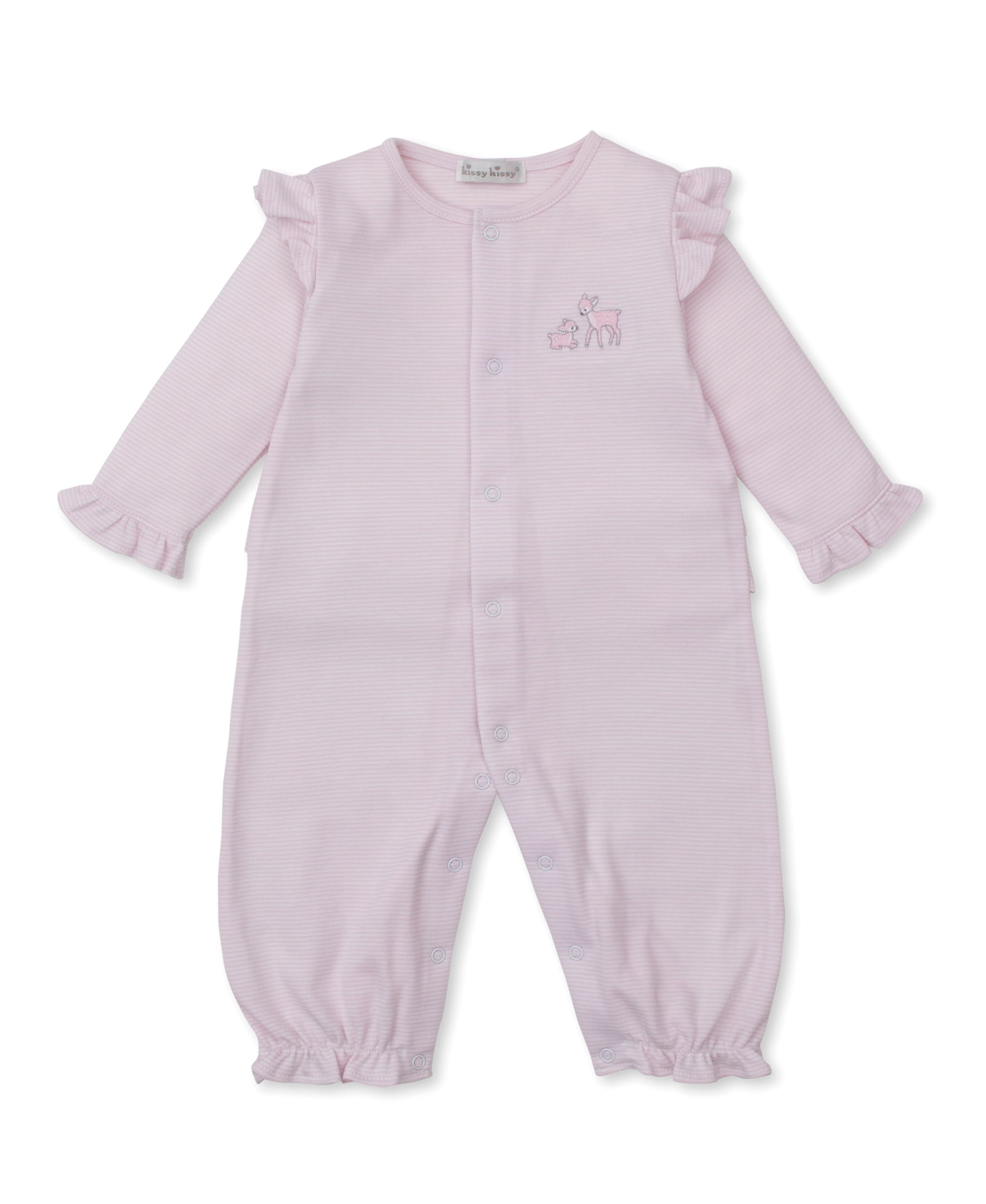 Forest Fanfare Pink Stripe Playsuit - Kissy Kissy