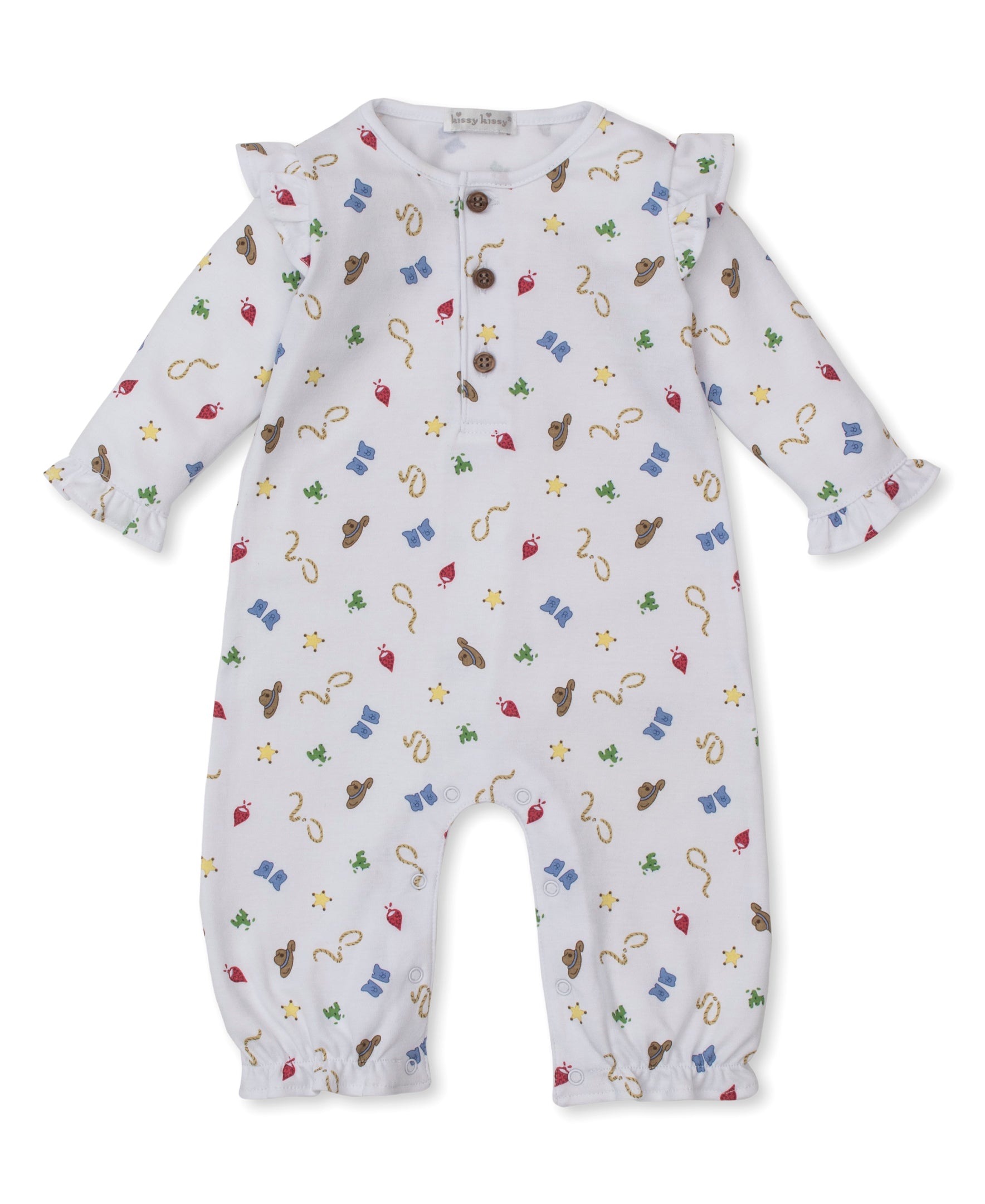 Western Cowboy Ruffle Playsuit - Kissy Kissy