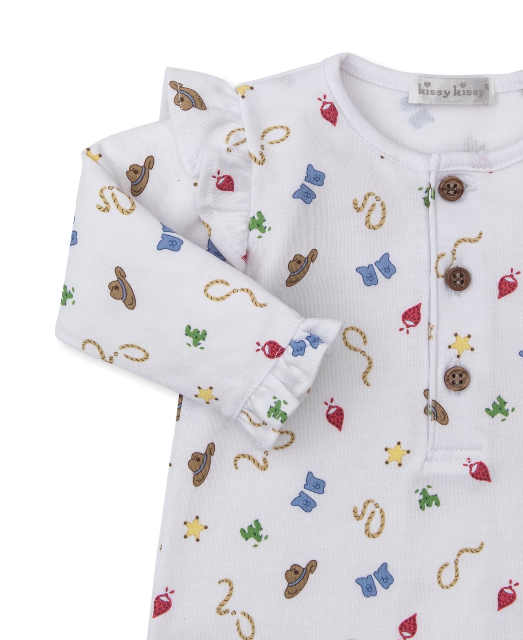 Western Cowboy Ruffle Playsuit - Kissy Kissy