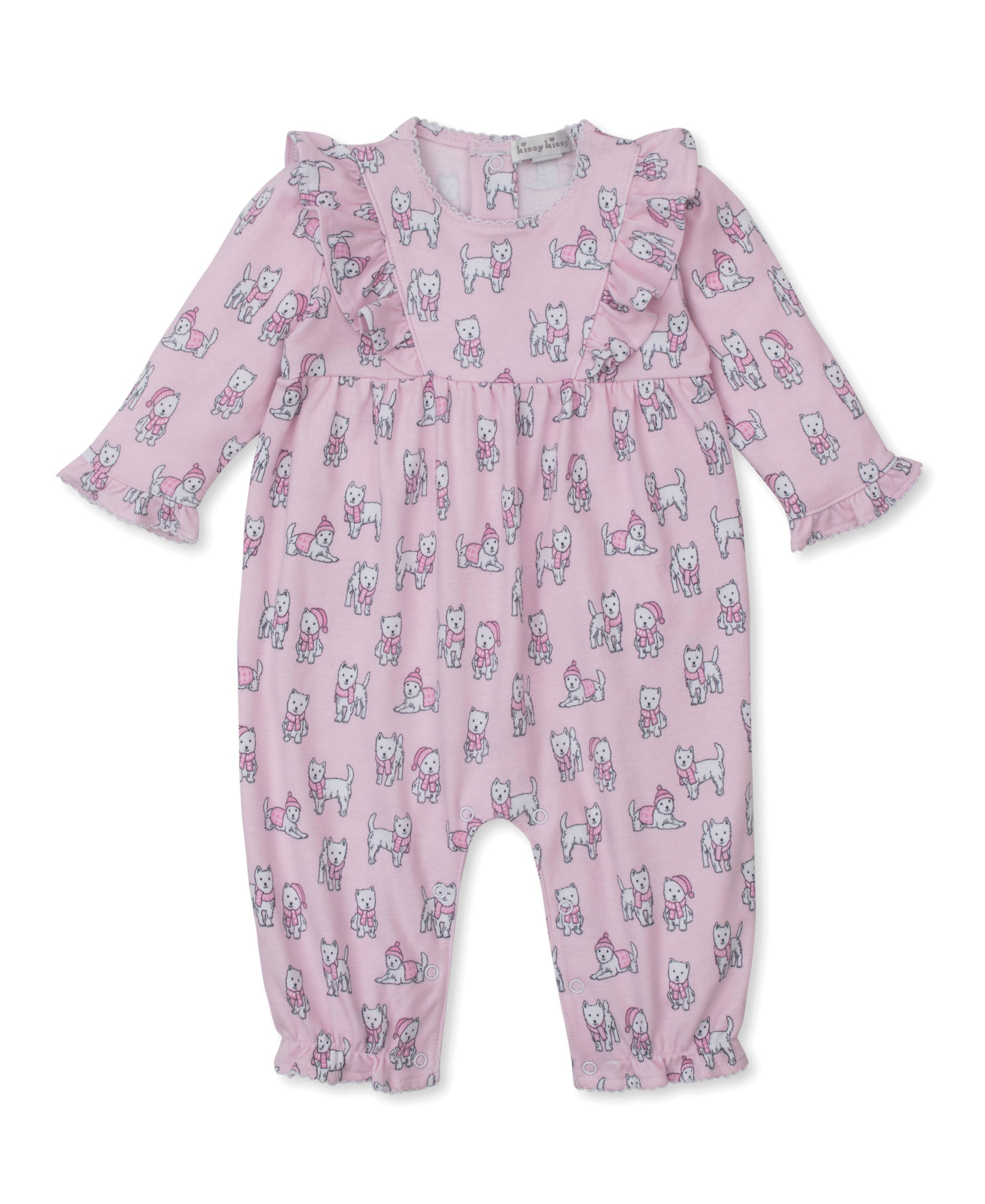 Pack of Pups Pink Playsuit - Kissy Kissy