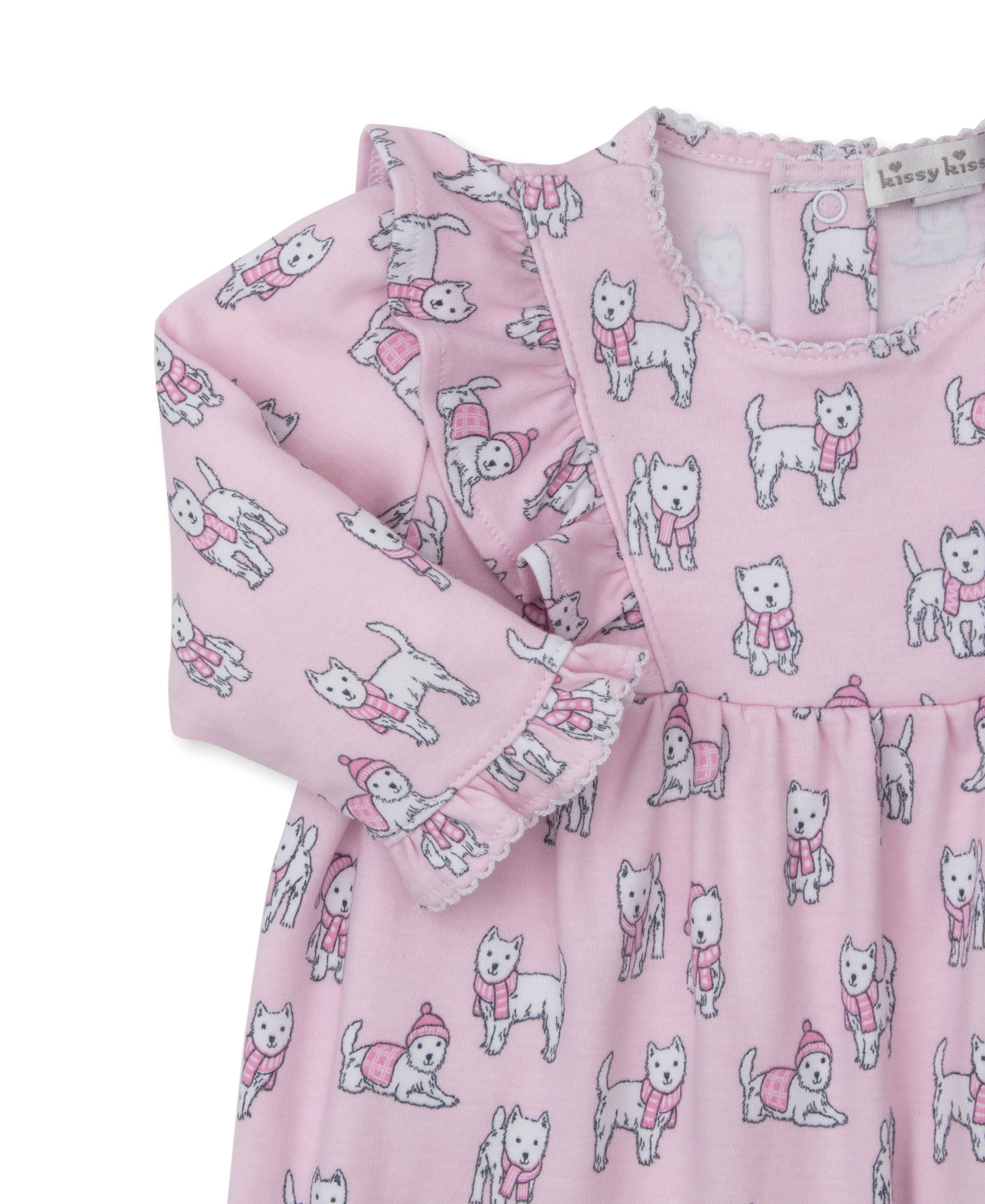 Pack of Pups Pink Playsuit - Kissy Kissy