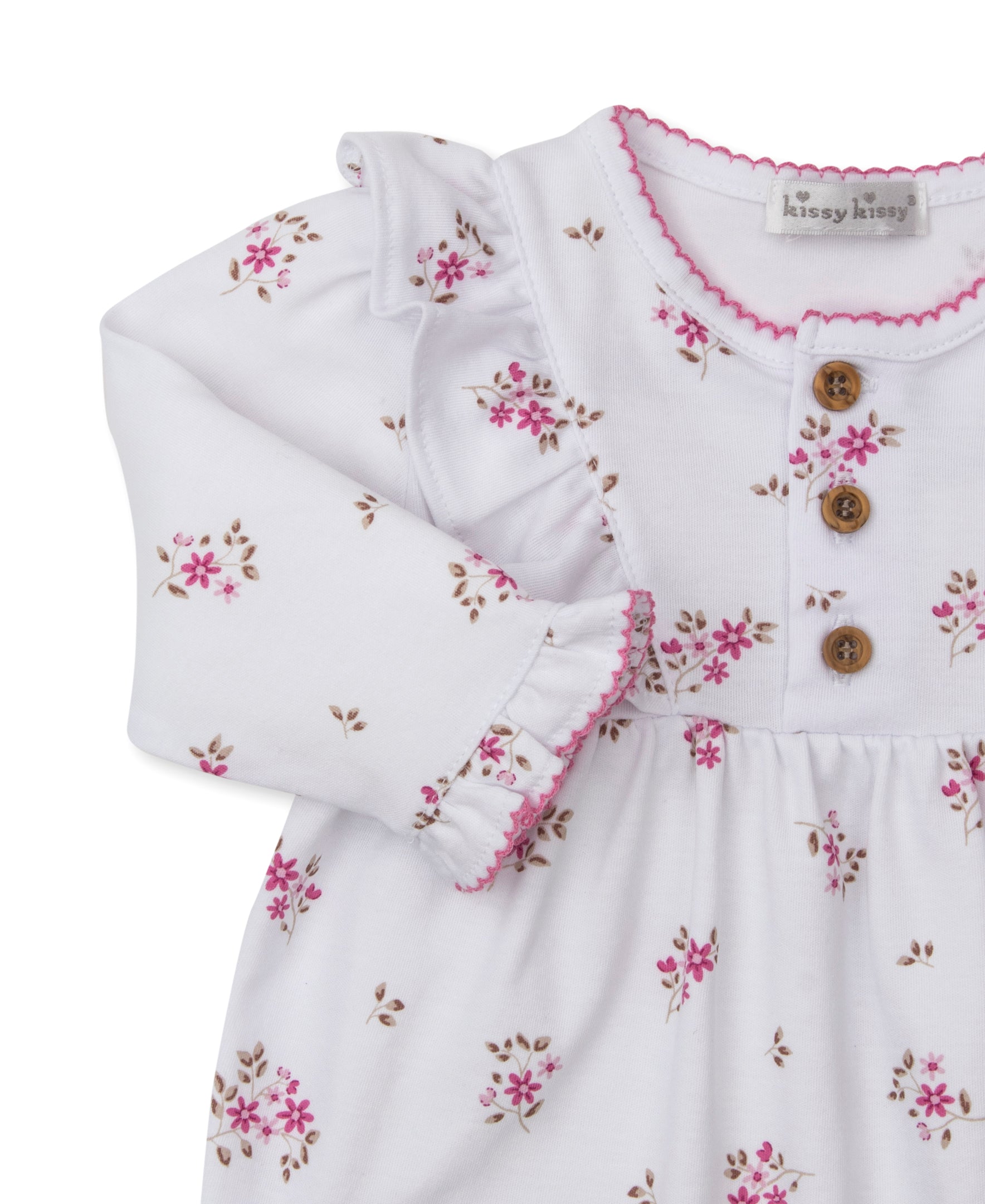 Tiny Blossoms Pink Playsuit - Kissy Kissy