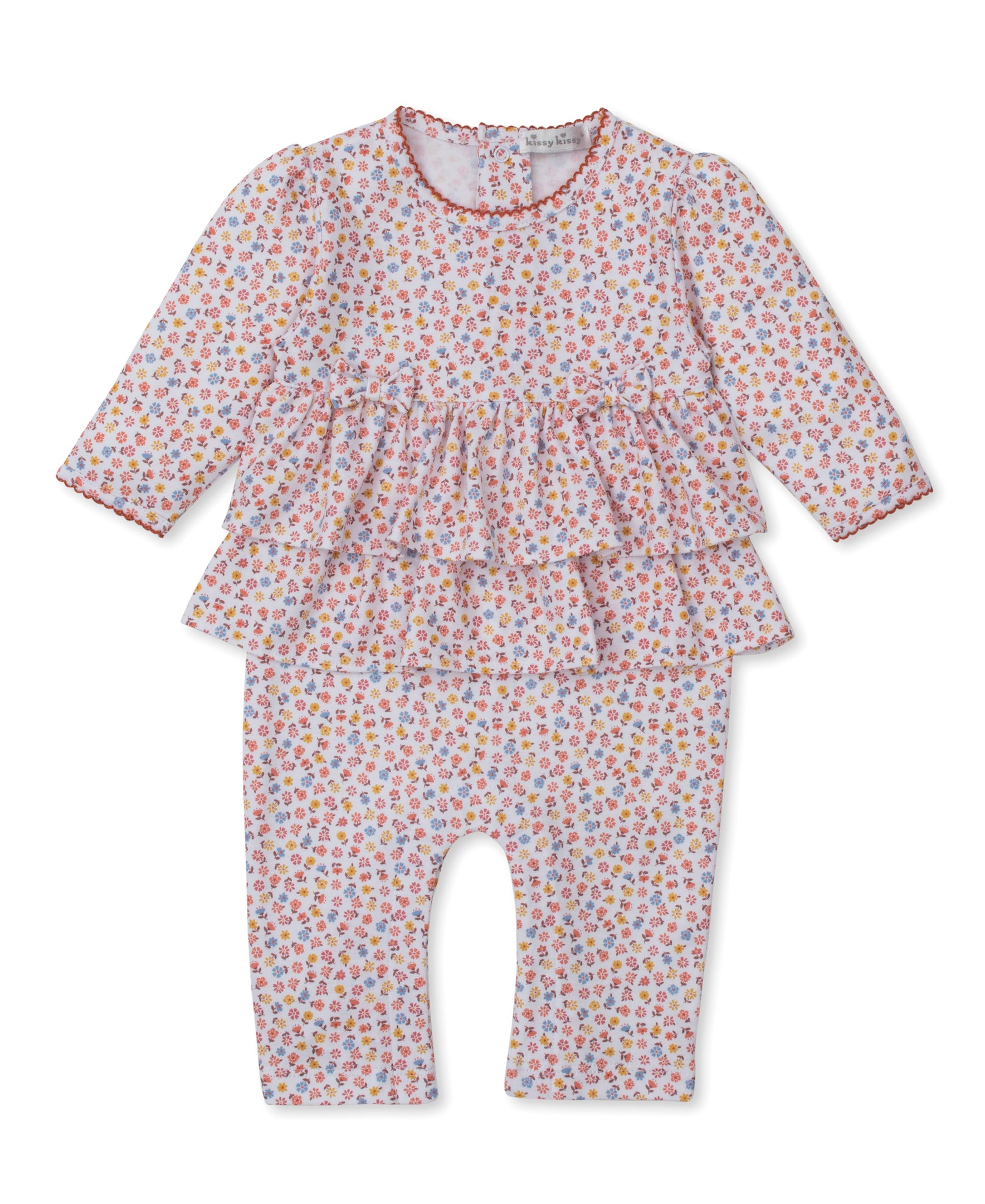 Patchwork Pumpkin Floral Playsuit - Kissy Kissy