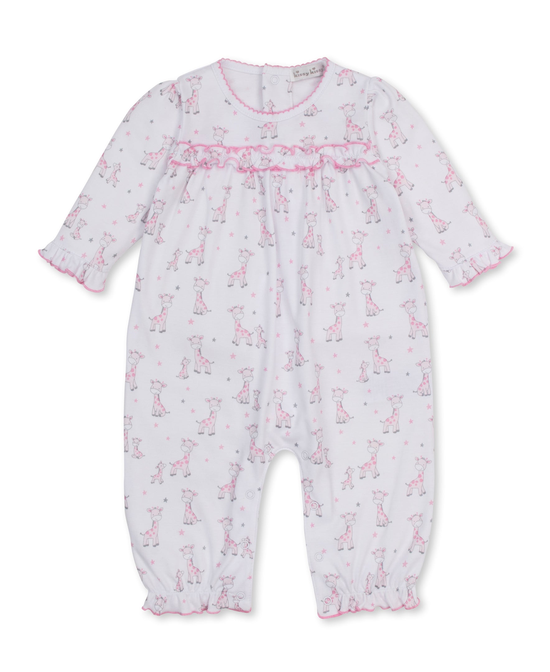 Just Giraffes Pink Playsuit - Kissy Kissy